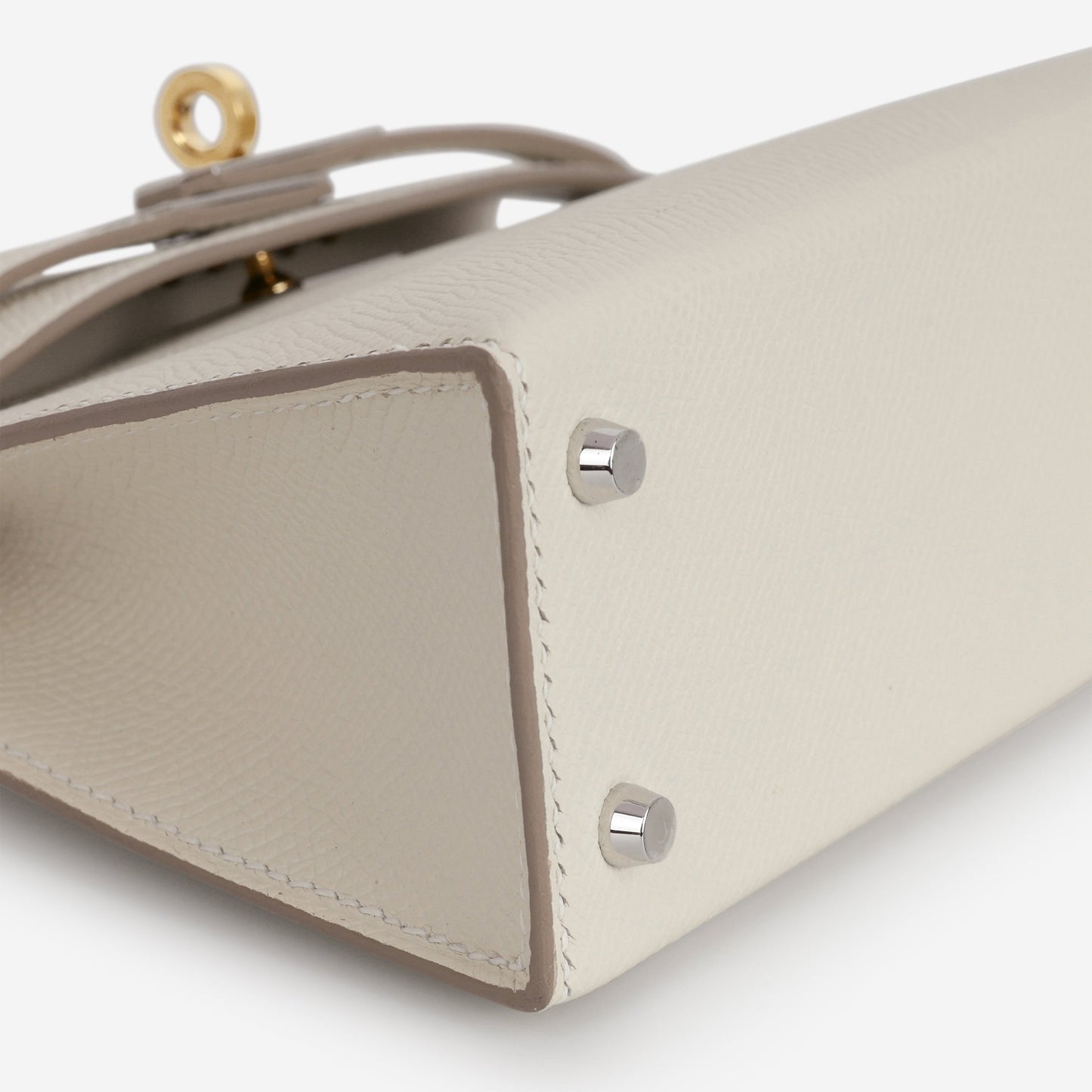 Hermès Mini Kelly - Craie Epsom | Electrum