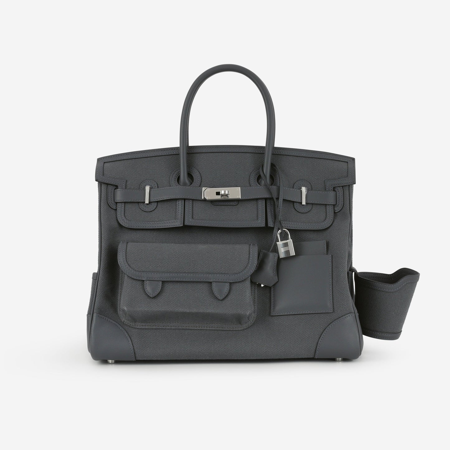 Hermès Birkin 35 Cargo - Ardoise Toile Goeland / Swift | Palladium Hardware