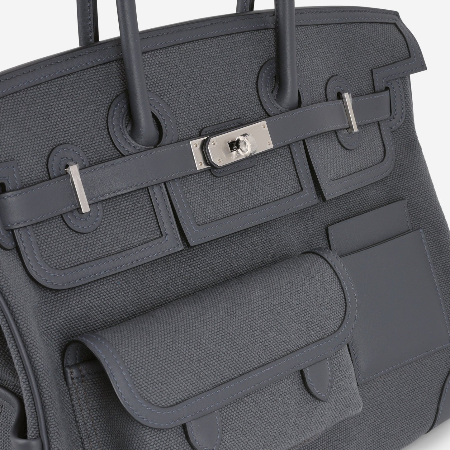 Hermès Birkin 35 Cargo - Ardoise Toile Goeland / Swift | Palladium Hardware