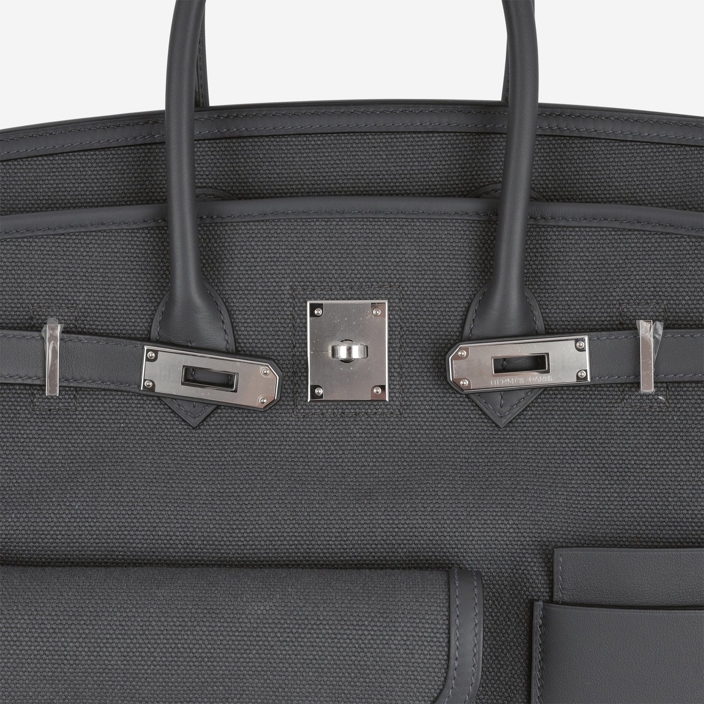 Hermès Birkin 35 Cargo - Ardoise Toile Goeland / Swift | Palladium Hardware