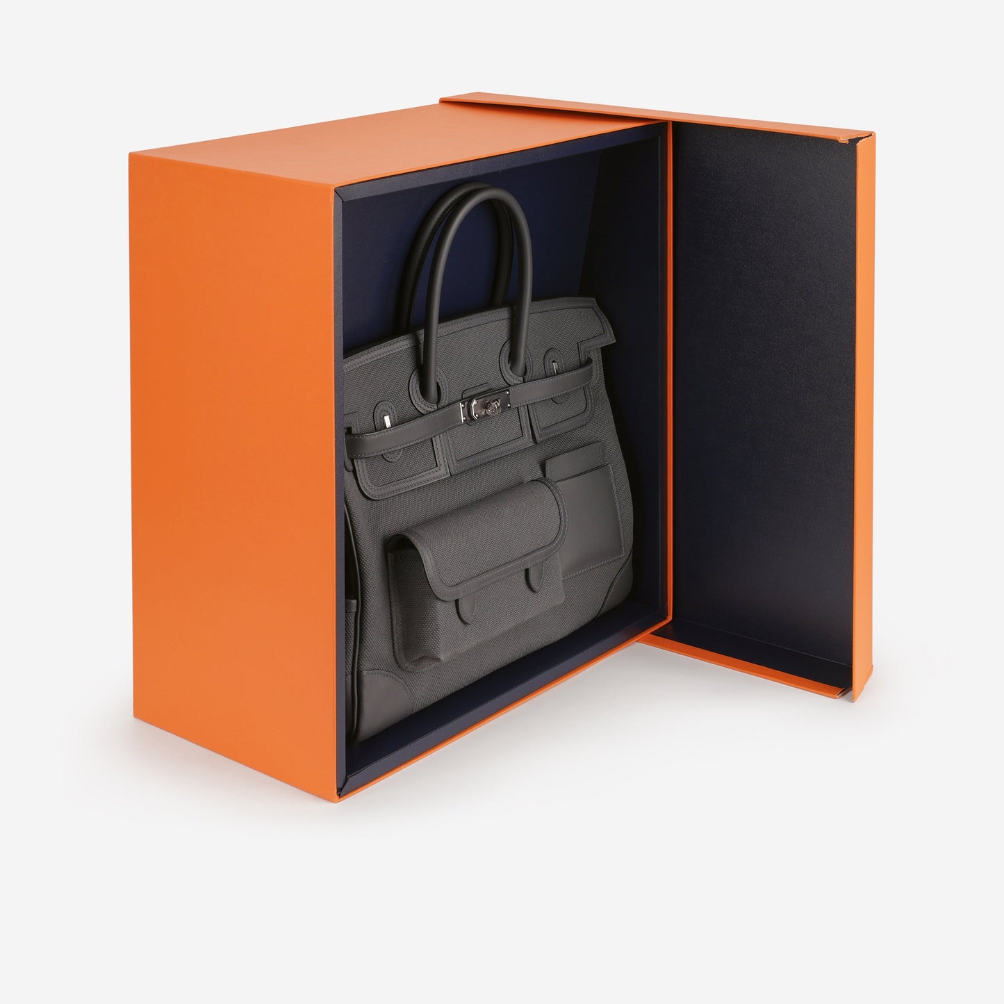 Hermès Birkin 35 Cargo - Ardoise Toile Goeland / Swift | Palladium Hardware