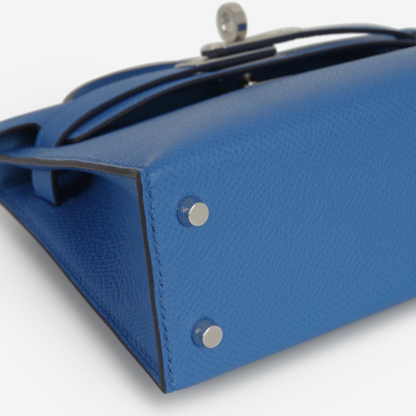 Hermés Mini Kelly - Bleu Zellige Epsom | Palladium Hardware