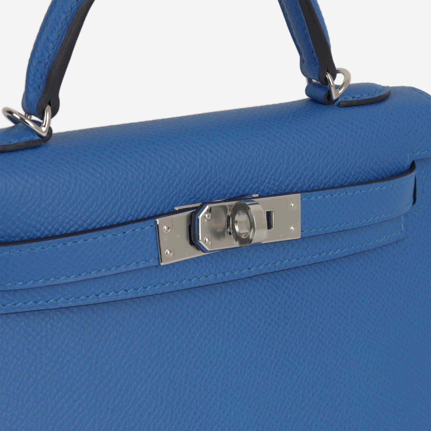 Hermés Mini Kelly - Bleu Zellige Epsom | Palladium Hardware