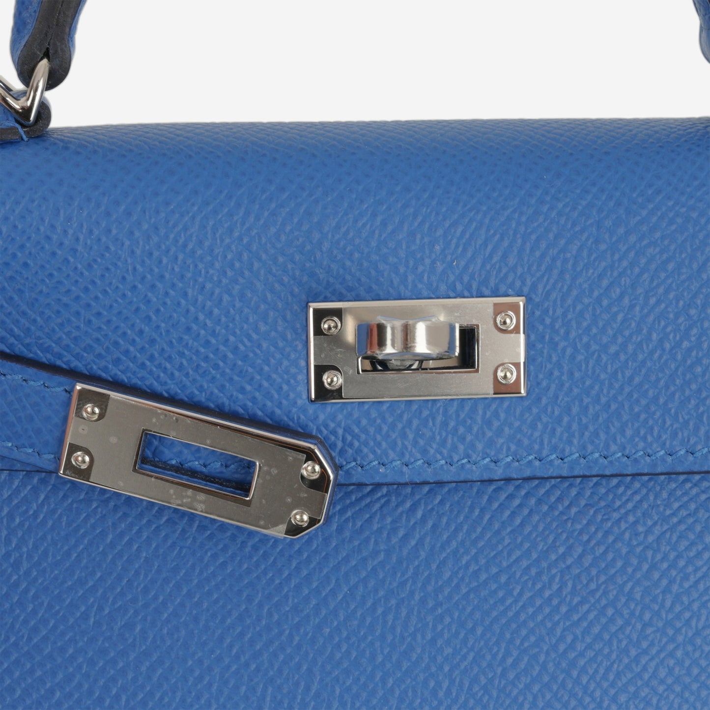 Hermés Mini Kelly - Bleu Zellige Epsom | Palladium Hardware