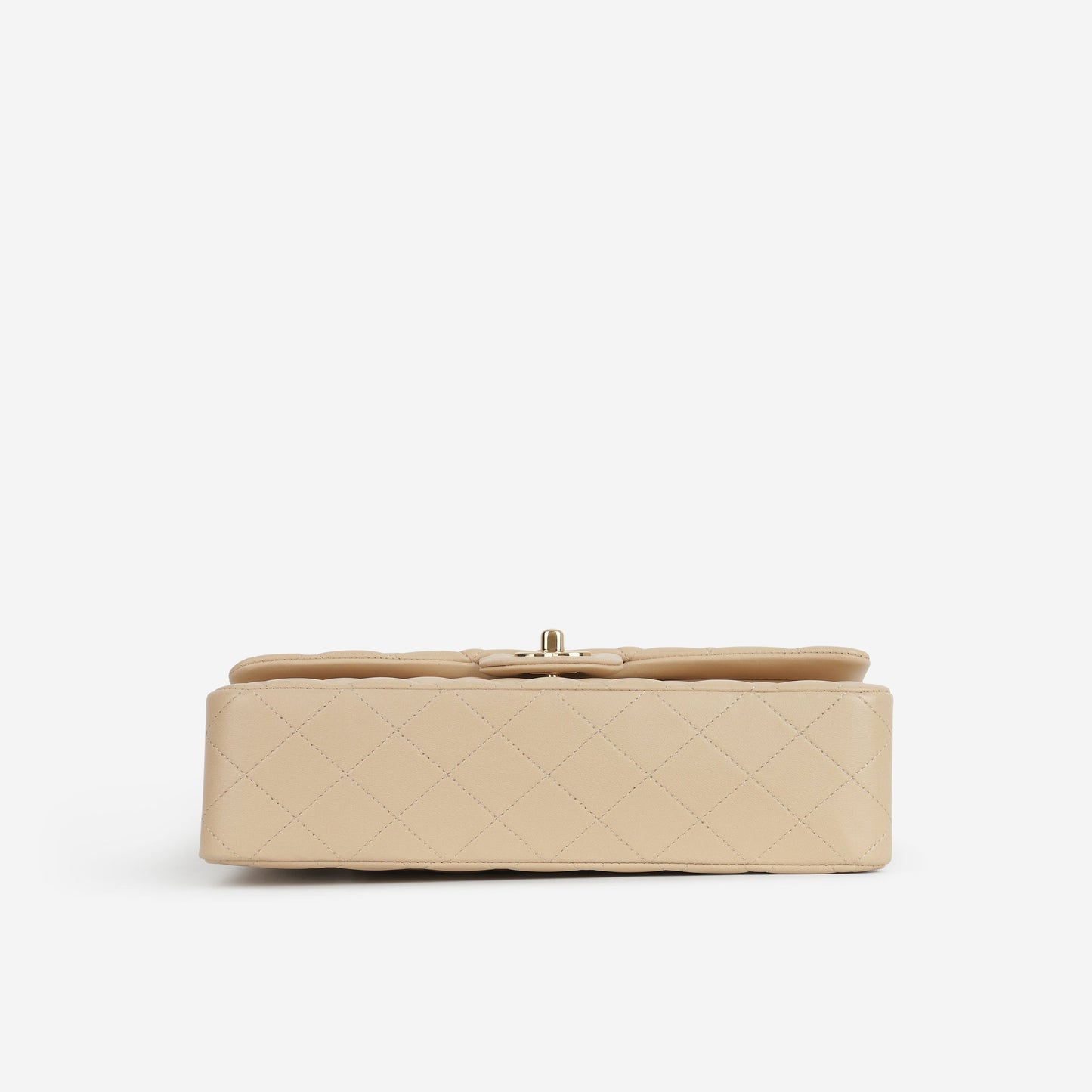 Chanel Medium Classic Flap - Beige Lambskin | Gold Hardware