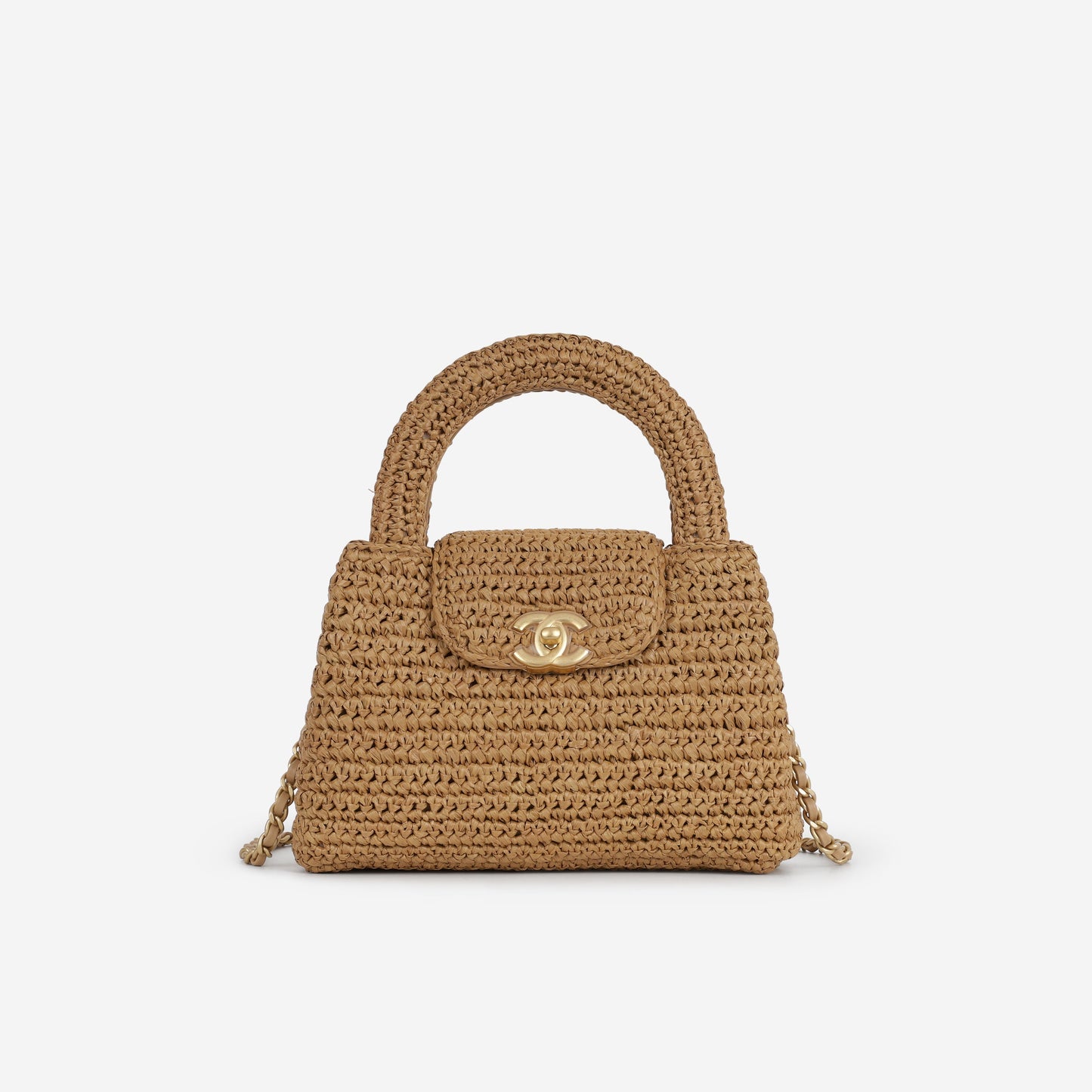 Chanel Small Kelly Re-Edition - Braided Raffia | Gold Hardware
