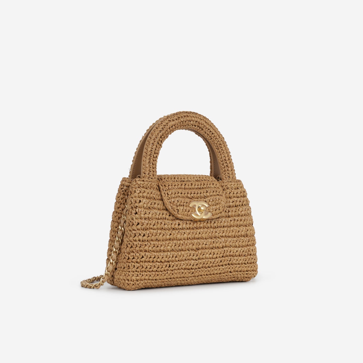 Chanel Small Kelly Re-Edition - Braided Raffia | Gold Hardware