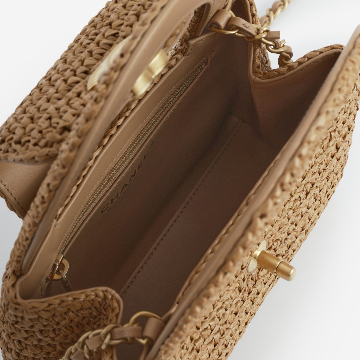 Chanel Small Kelly Re-Edition - Braided Raffia | Gold Hardware