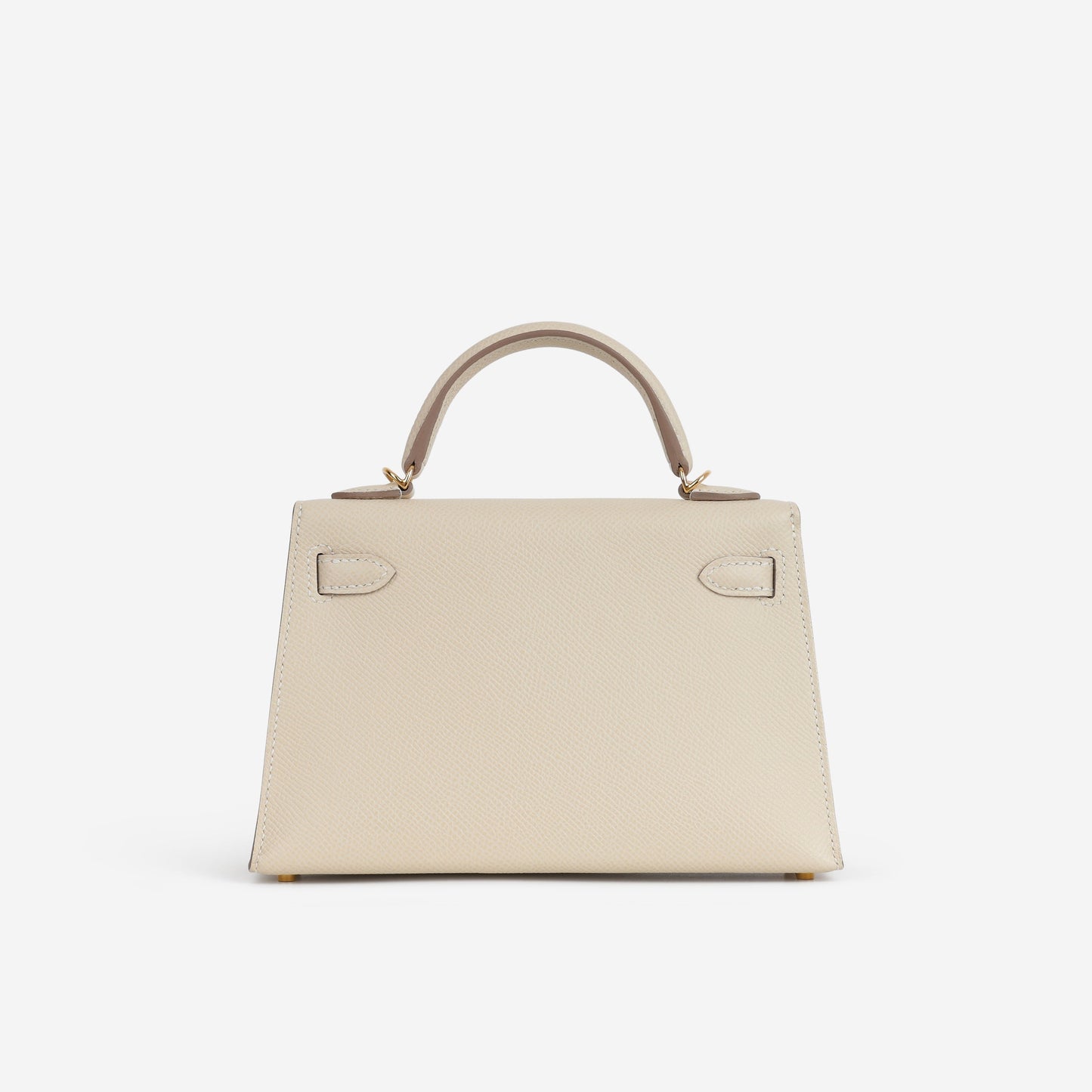 Hermès HSS Mini Kelly - Craie Epsom / Gold Interior | Gold Hardware