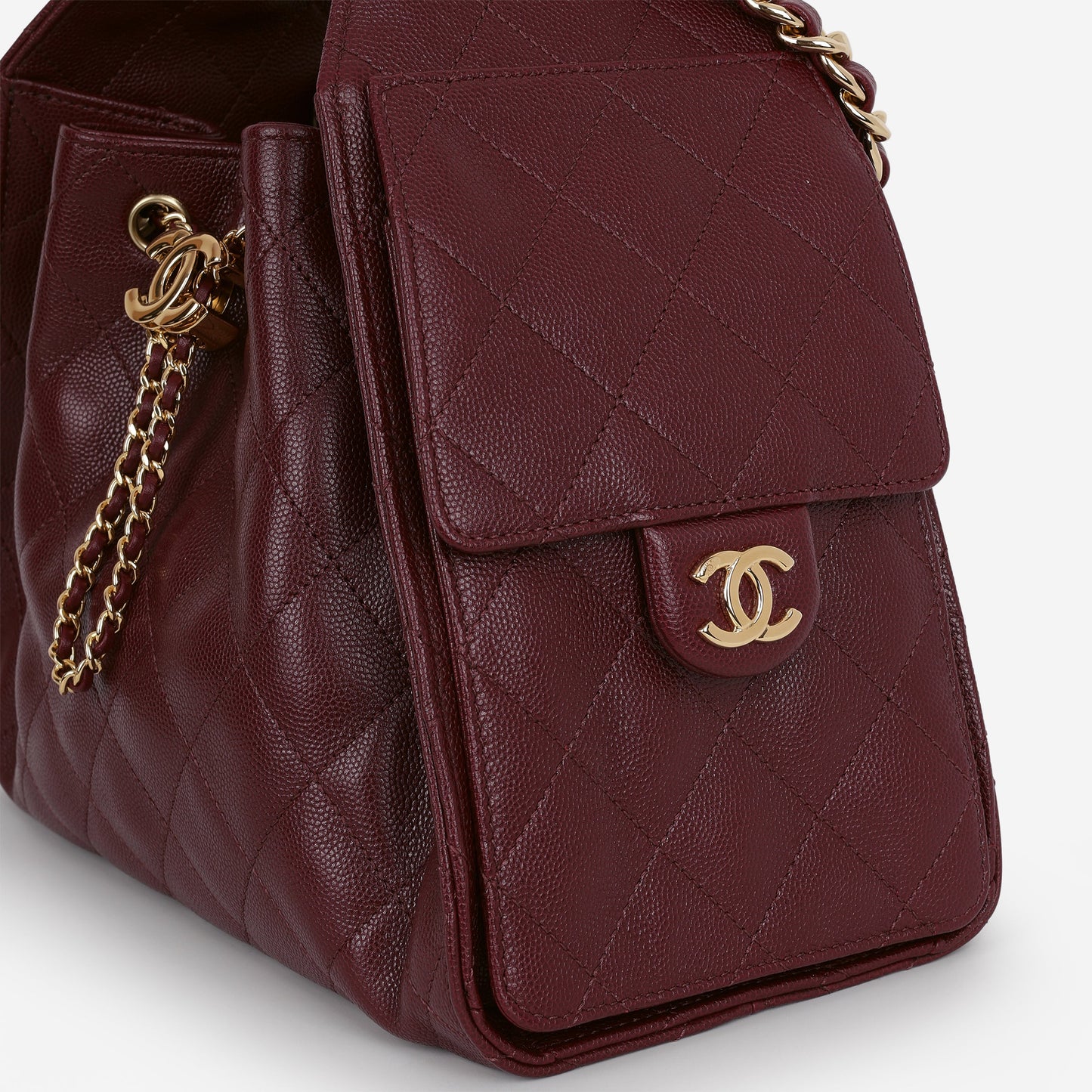 Chanel 2026 Small 25 Hobo - Burgundy Caviar | Gold Hardware