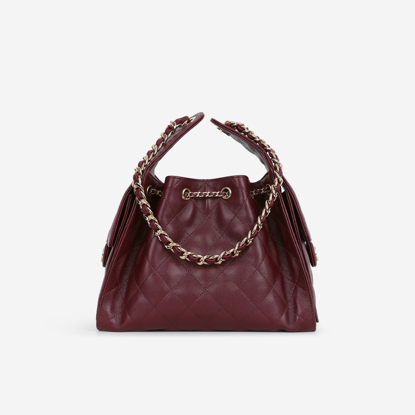 Chanel 2026 Small 25 Hobo - Burgundy Caviar | Gold Hardware