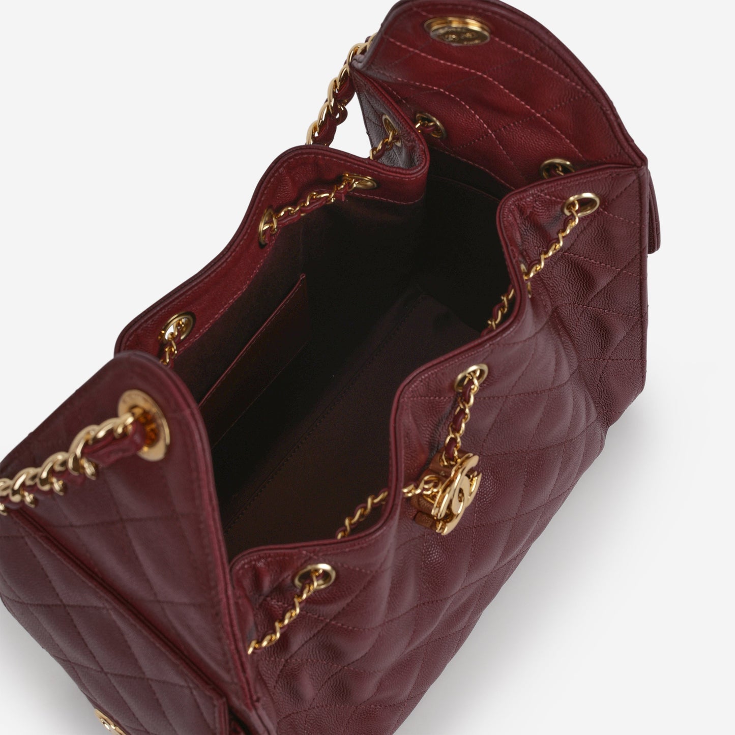 Chanel 2026 Small 25 Hobo - Burgundy Caviar | Gold Hardware