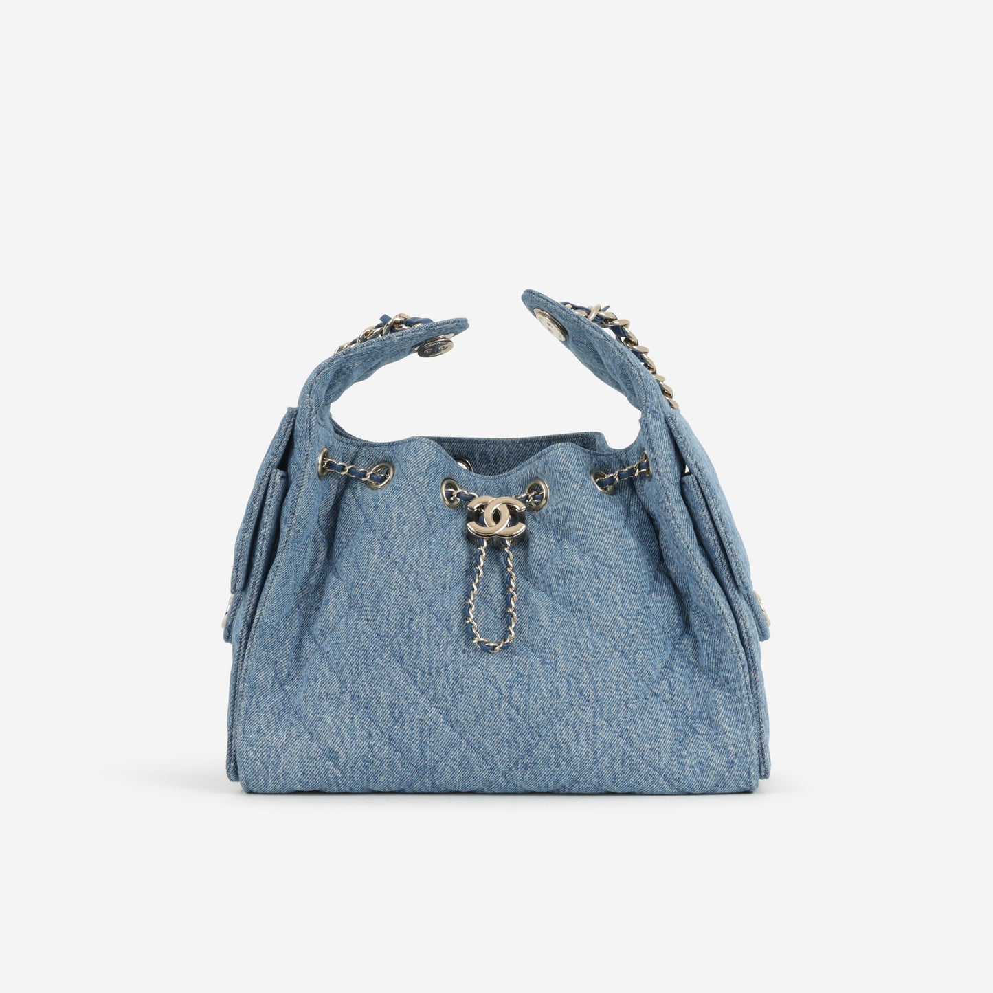 Chanel Small 25 Hobo - Blue Denim | Gold Hardware
