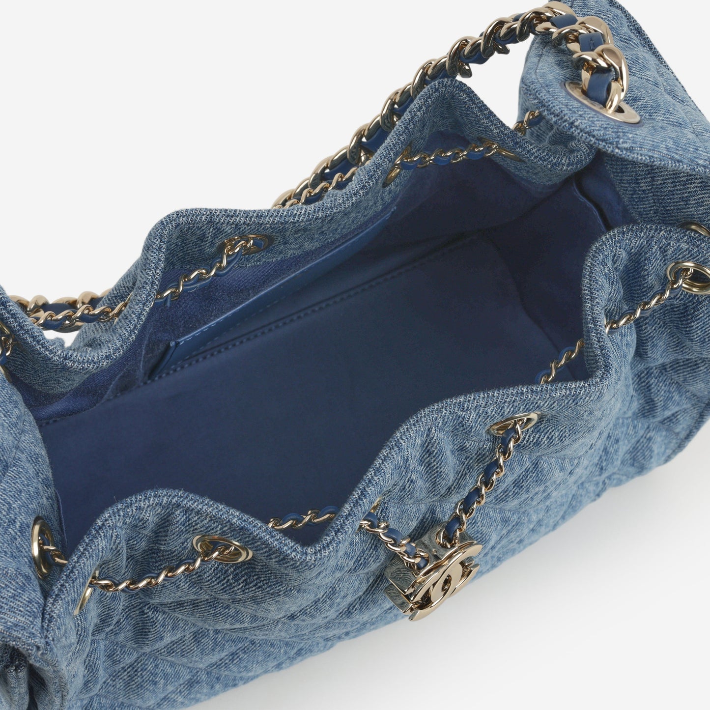 Chanel Small 25 Hobo - Blue Denim | Gold Hardware