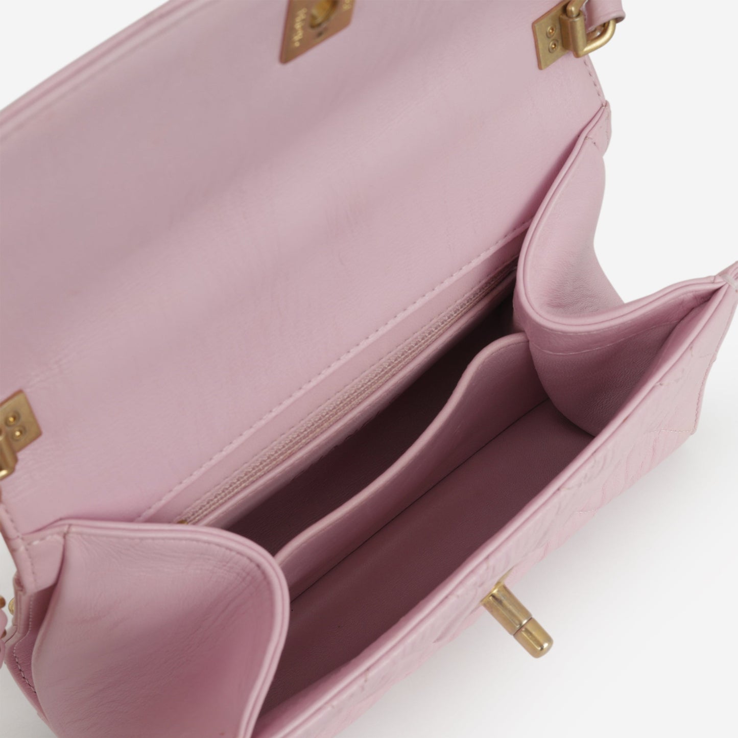 Chanel CC Link Top Handle - Pink Lambskin | Gold Hardware