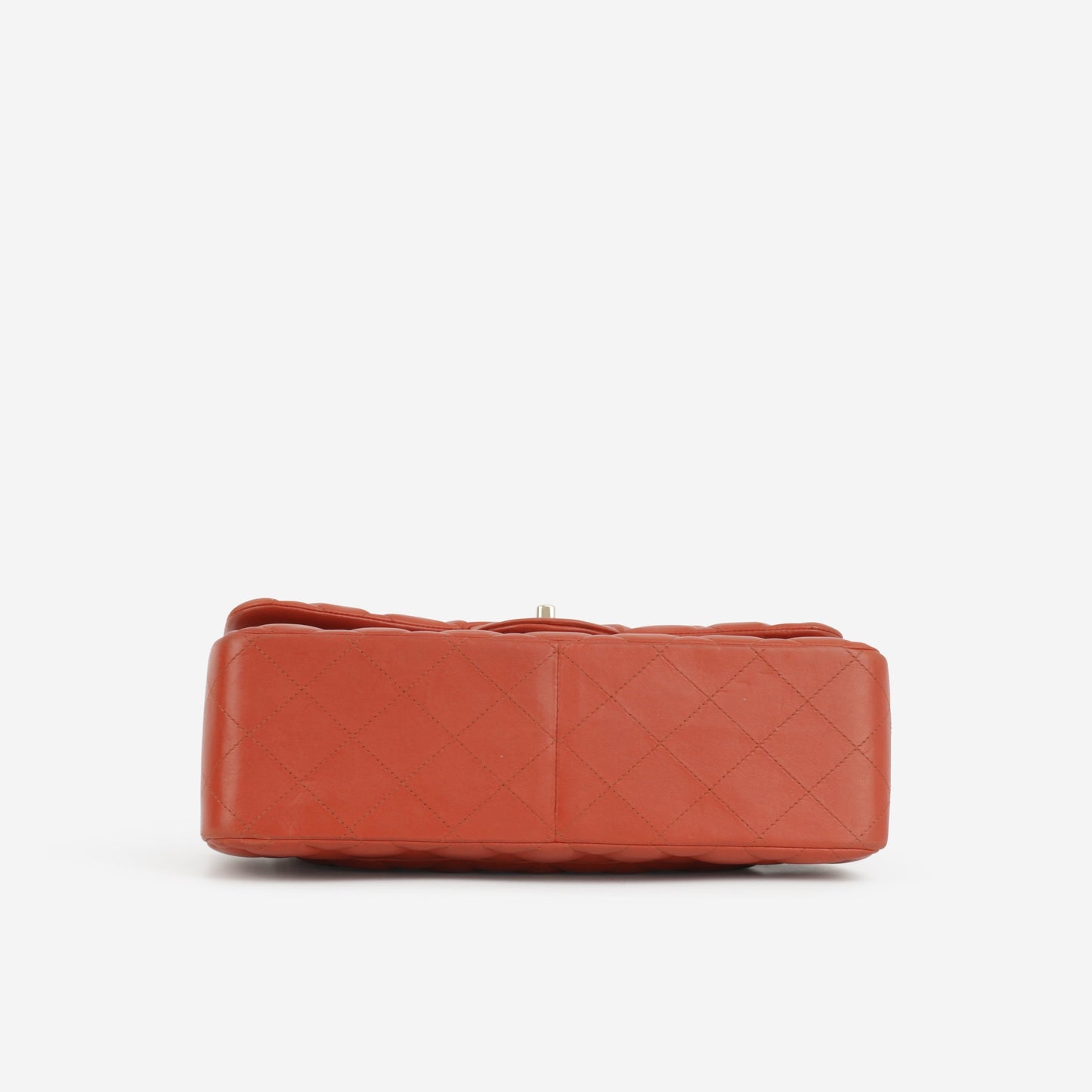Chanel Jumbo Classic Flap - Brick Red Lambskin | Champagne Gold Hardware