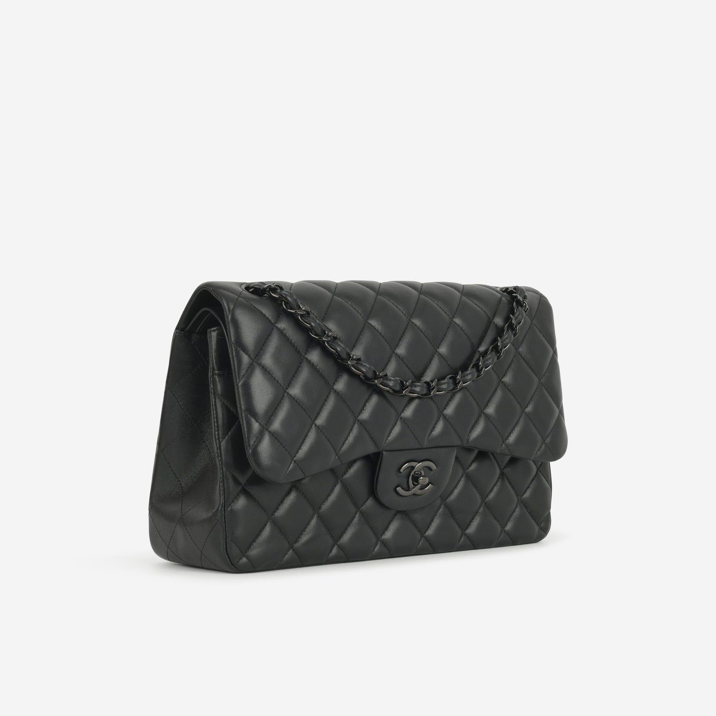 Chanel Jumbo Classic Flap - So Black Lambskin | Tonal Hardware