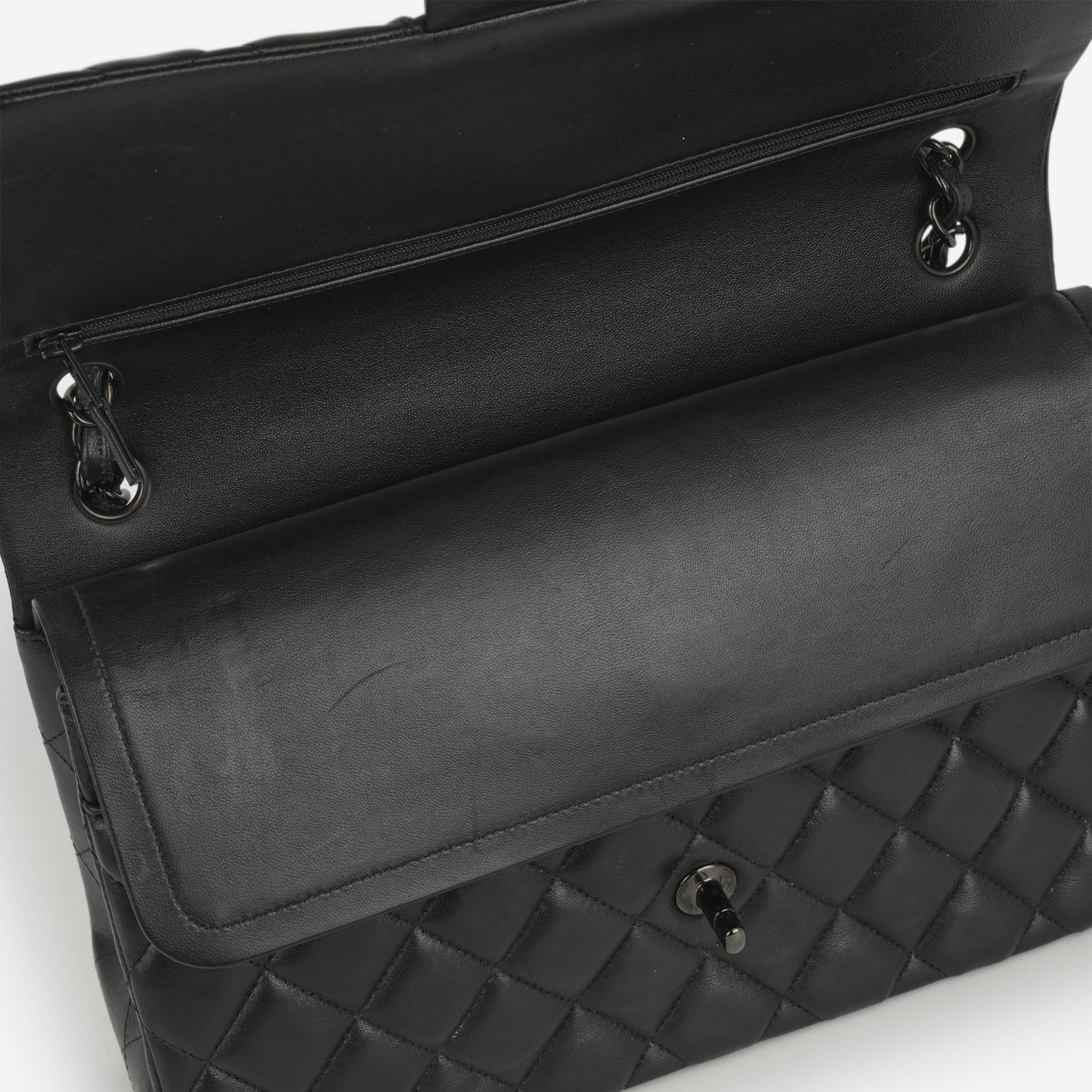 Chanel Jumbo Classic Flap - So Black Lambskin | Tonal Hardware
