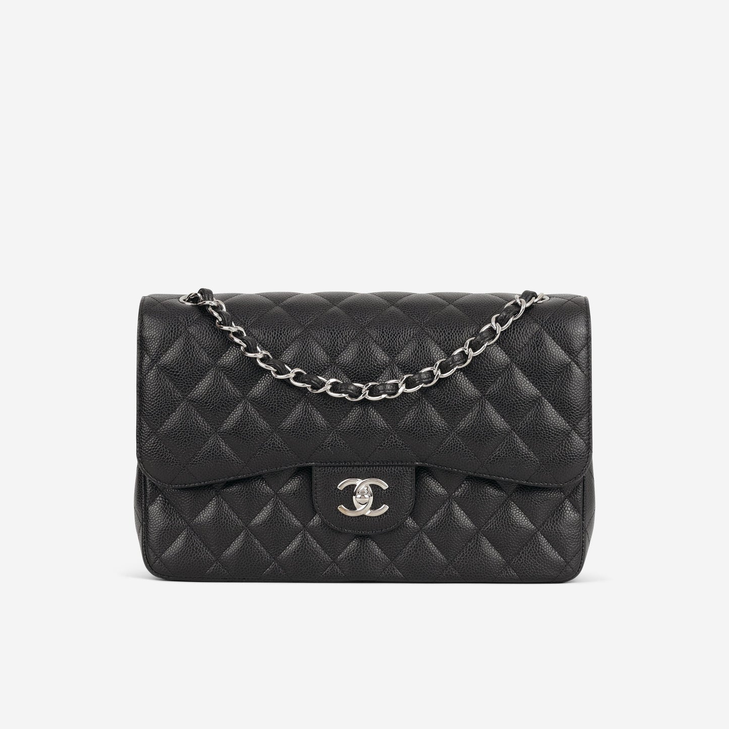 Chanel Jumbo Classic Flap - Black Caviar | Silver Hardware