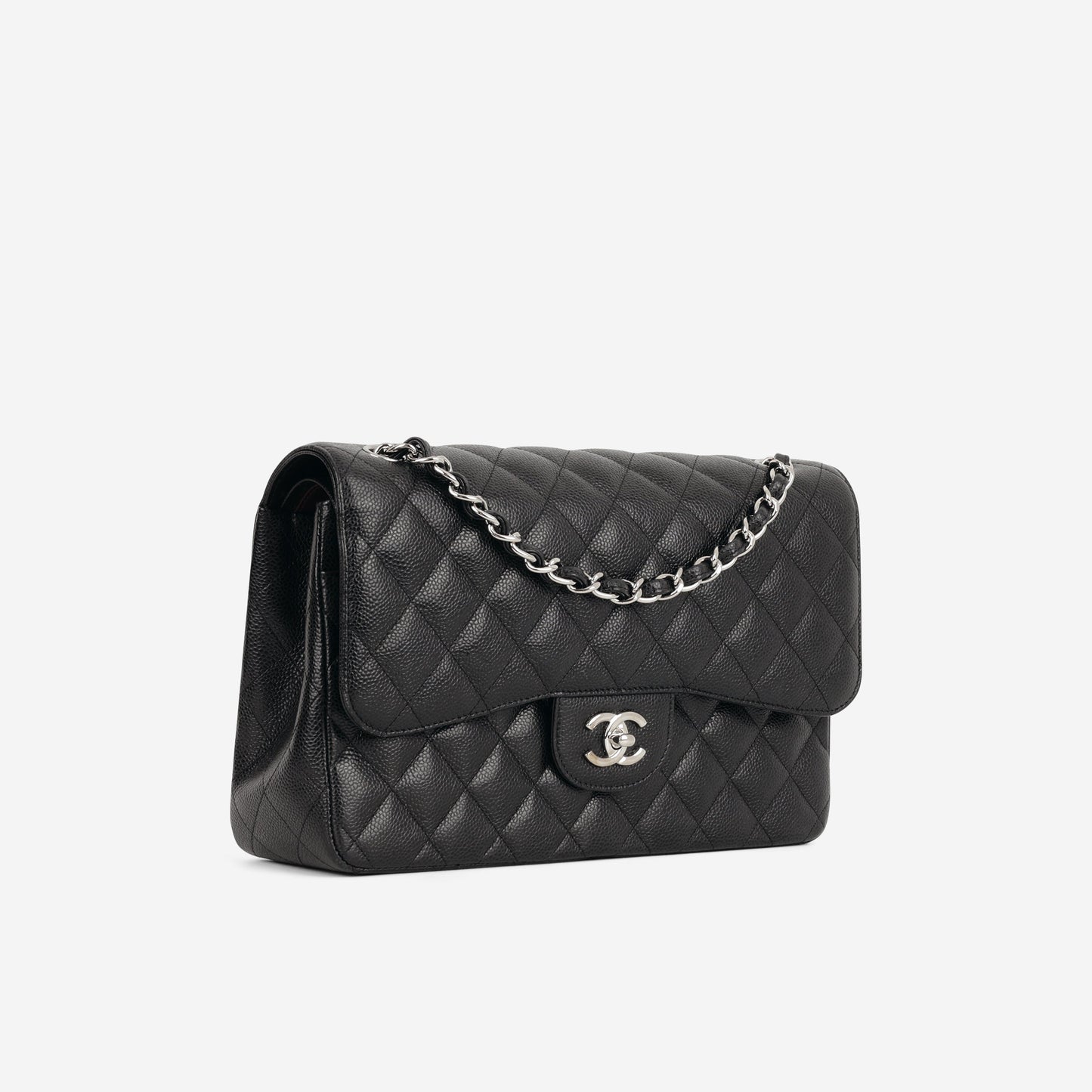 Chanel Jumbo Classic Flap - Black Caviar | Silver Hardware