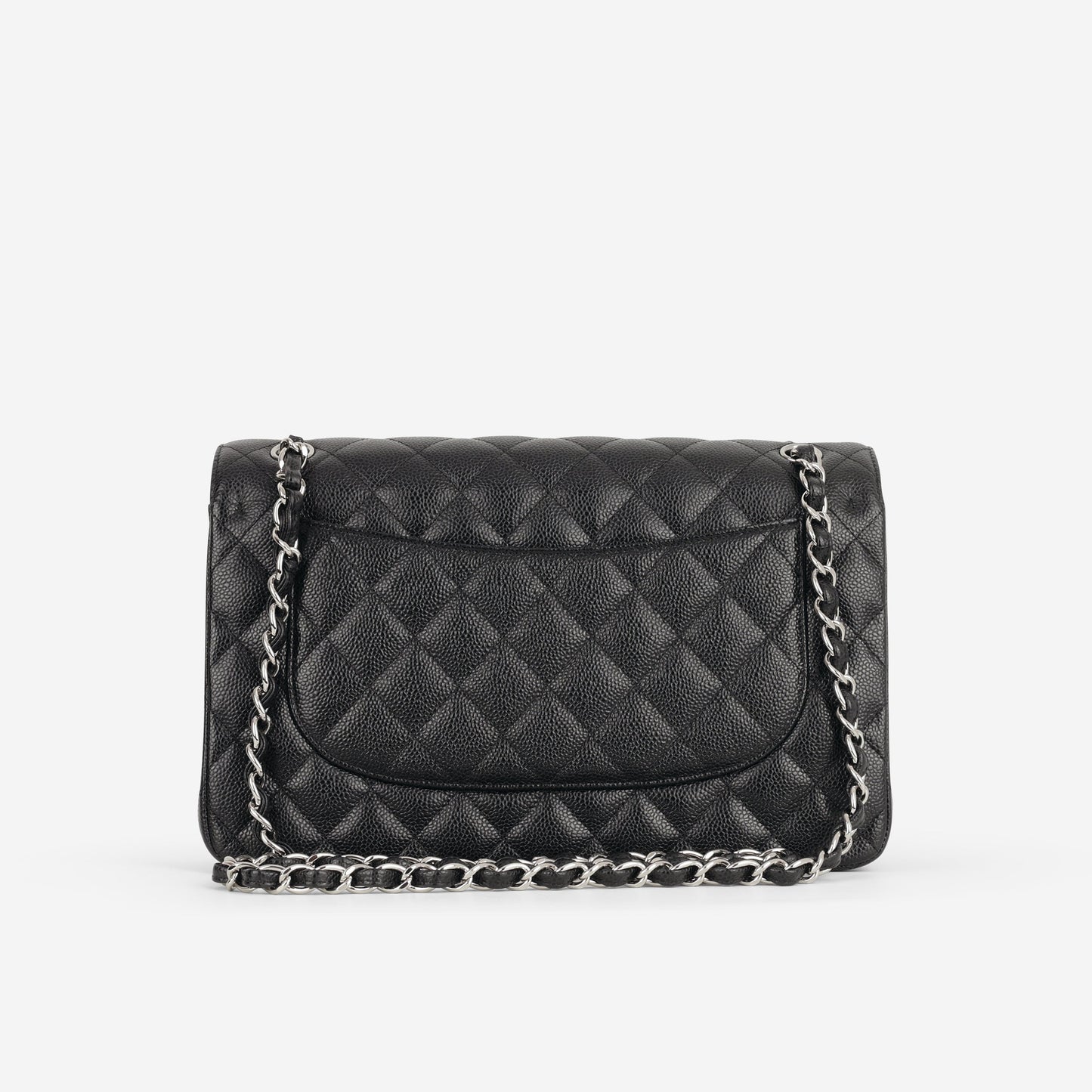 Chanel Jumbo Classic Flap - Black Caviar | Silver Hardware
