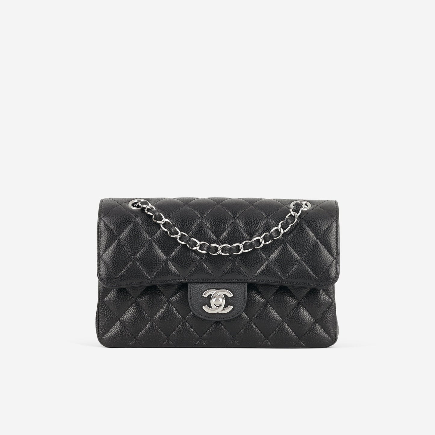 Chanel Small Classic Flap - Black Caviar | Silver Hardware