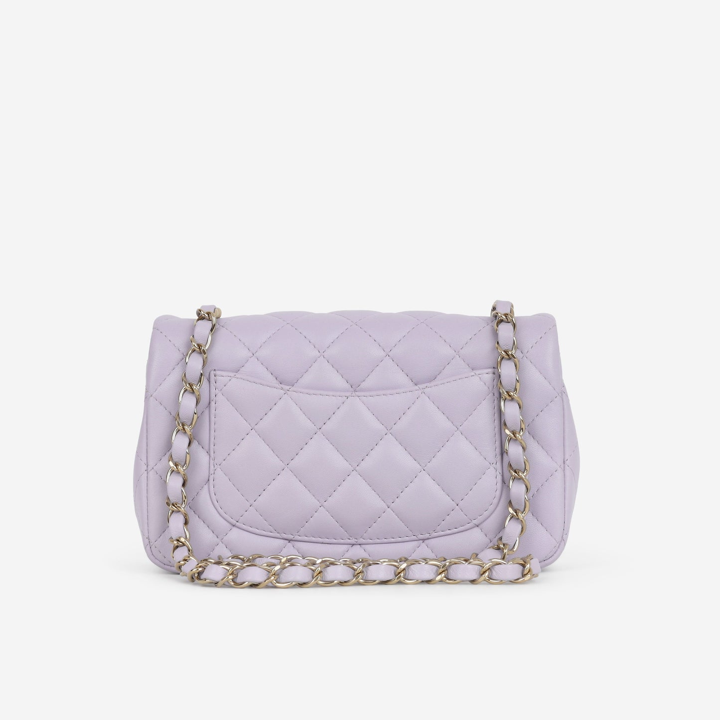 Chanel Mini Rectangular - Lilac Lambskin | Champagne Gold Hardware
