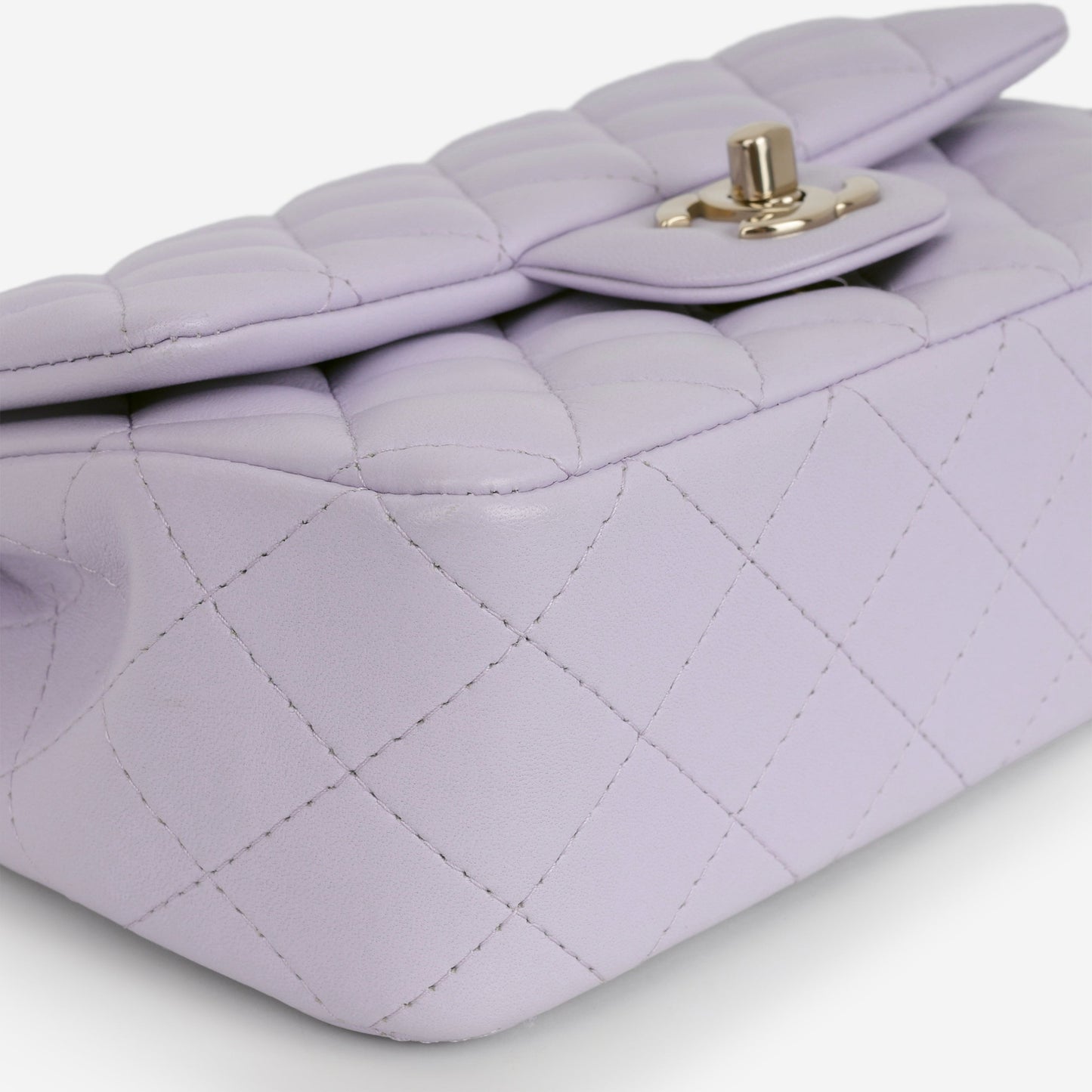 Chanel Mini Rectangular - Lilac Lambskin | Champagne Gold Hardware