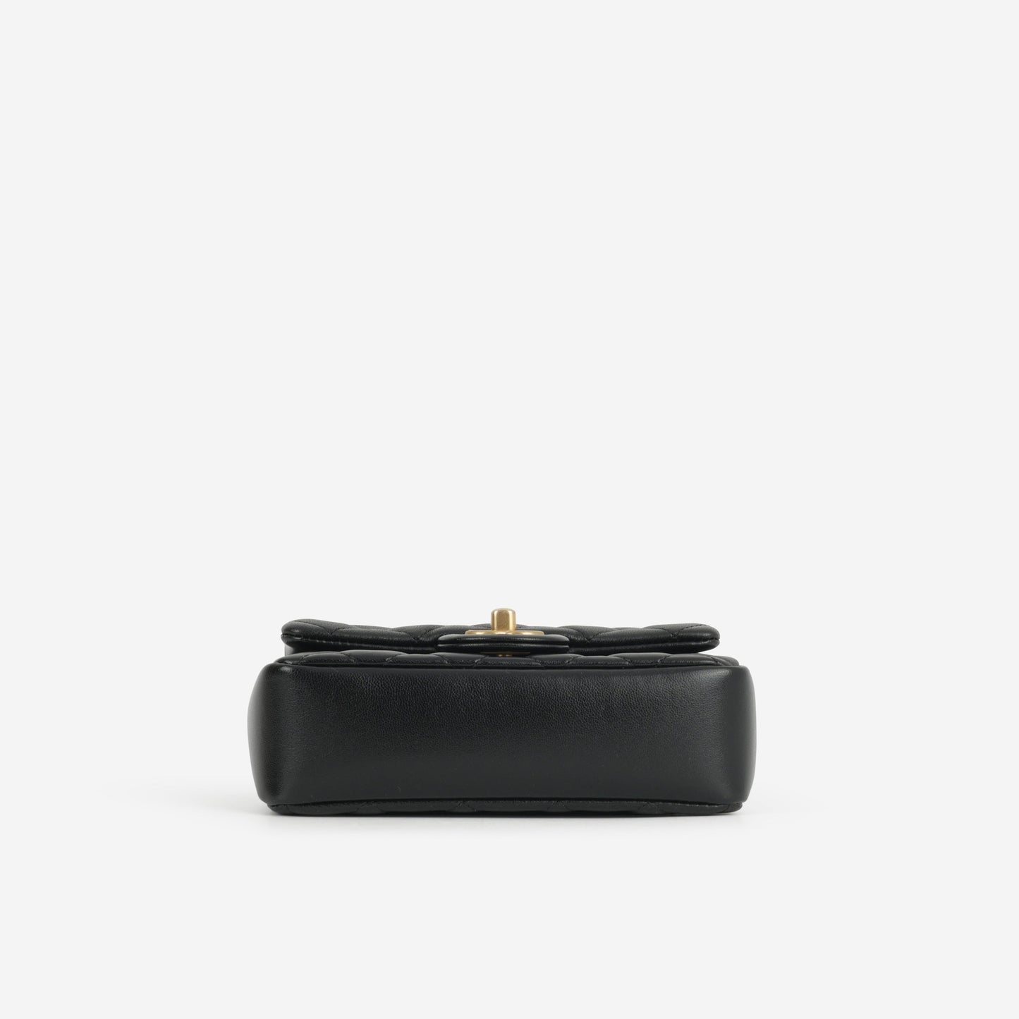 Chanel 24P Mini Pearl Twist Flap - Black Lambskin | Gold Hardware
