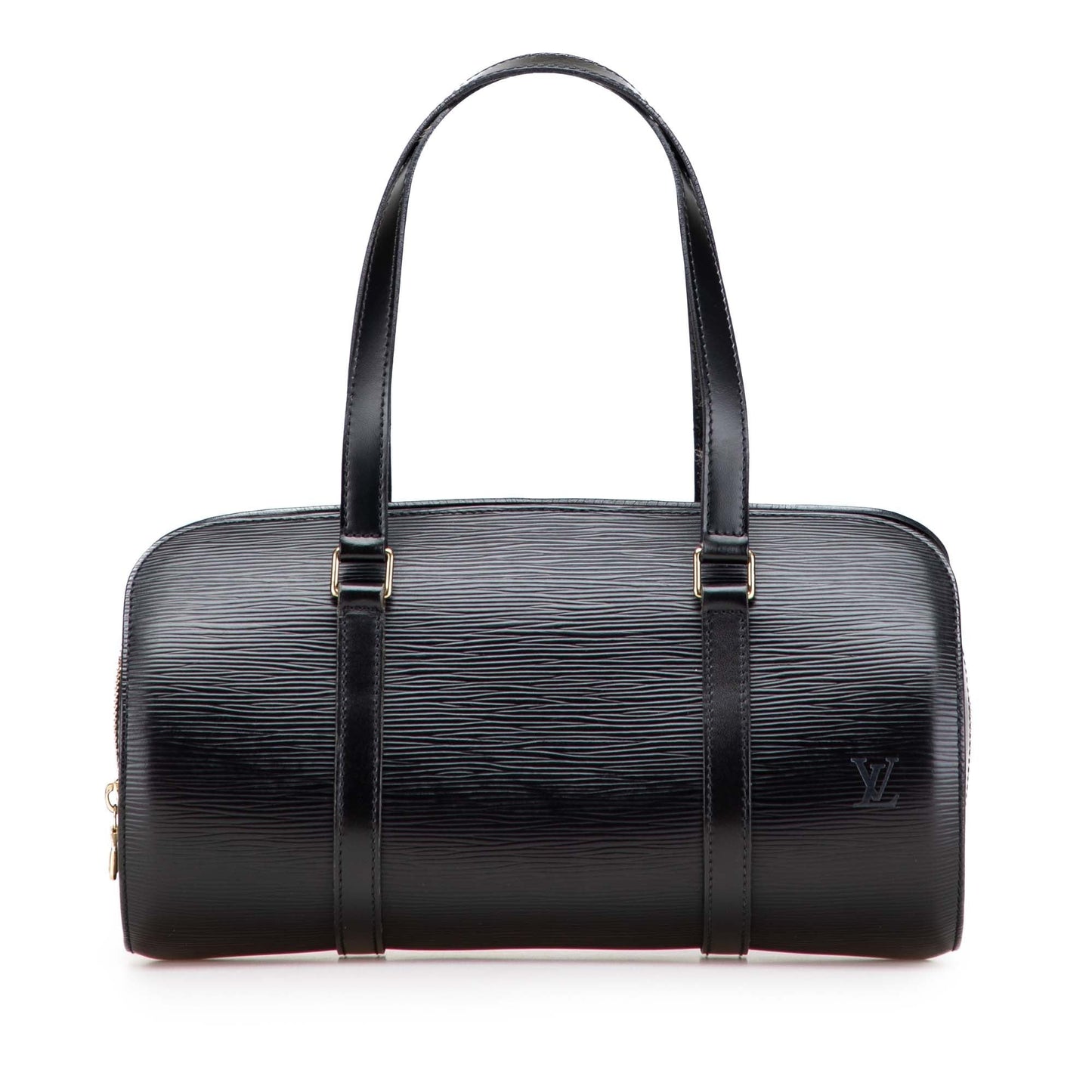Black Louis Vuitton Epi Soufflot Handbag