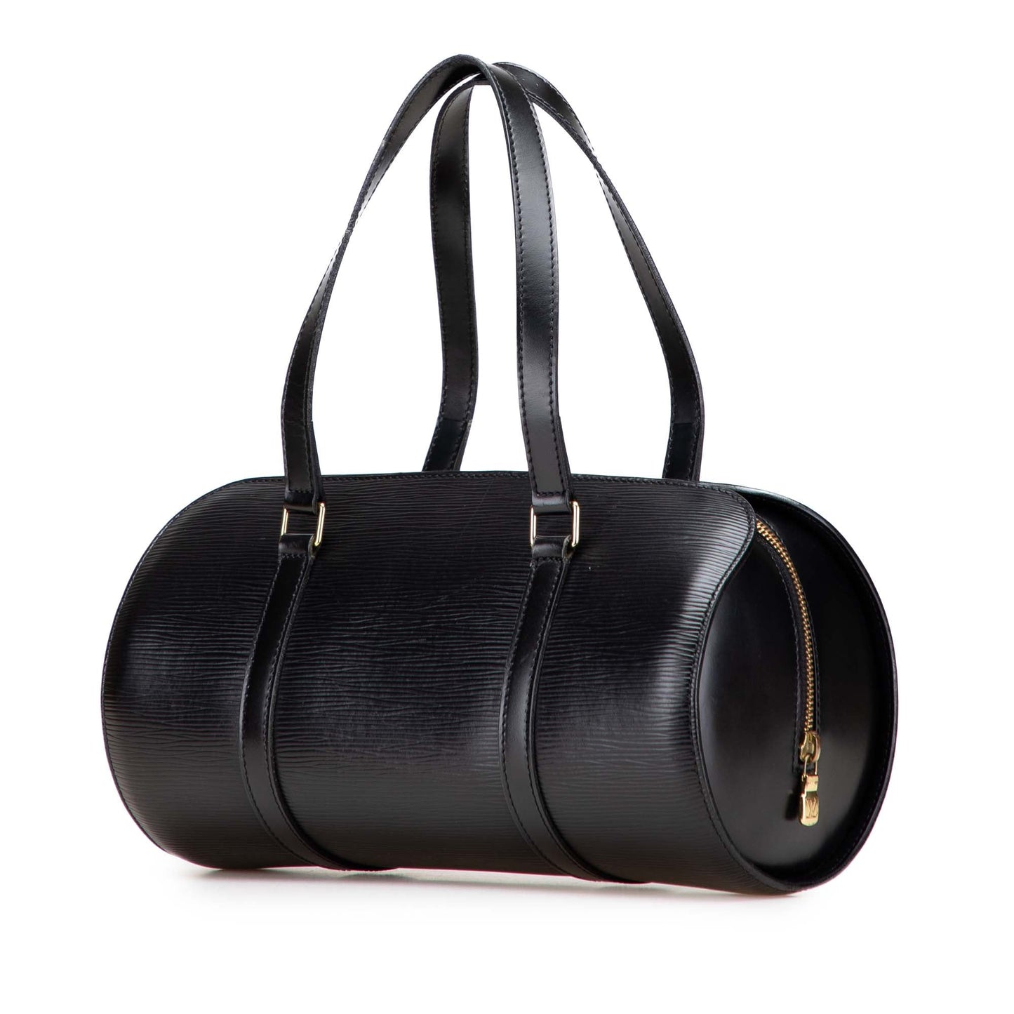 Black Louis Vuitton Epi Soufflot Handbag