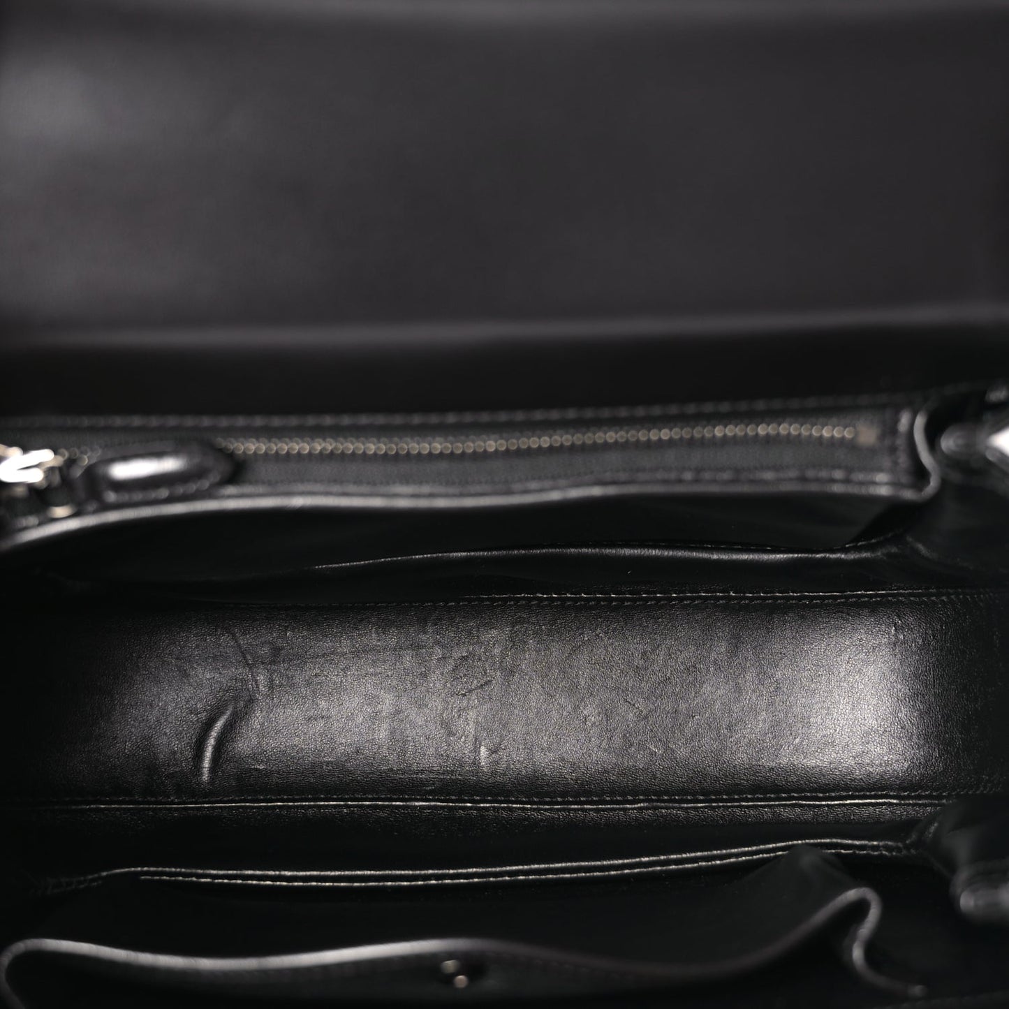 Gucci Boarded Dyana Lux Calfskin Web Monochrome Medium Bamboo 1947 Top Handle Bag Black