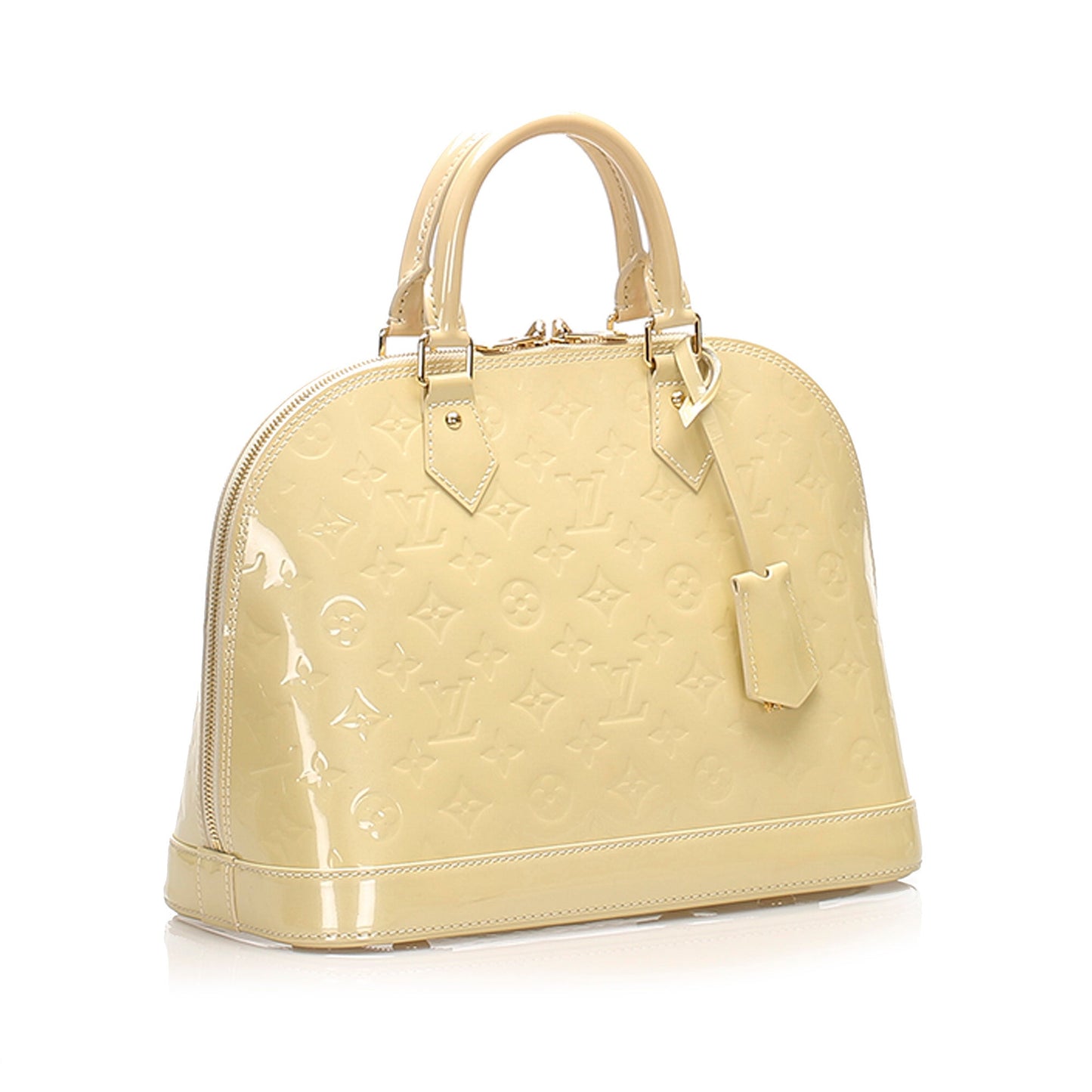 Louis-Vuitton Louis Vuitton Vernis Alma PM White