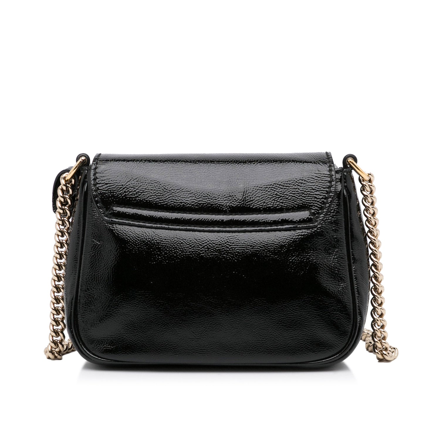 Gucci Soho Black Leather Patent Leather Crossbody