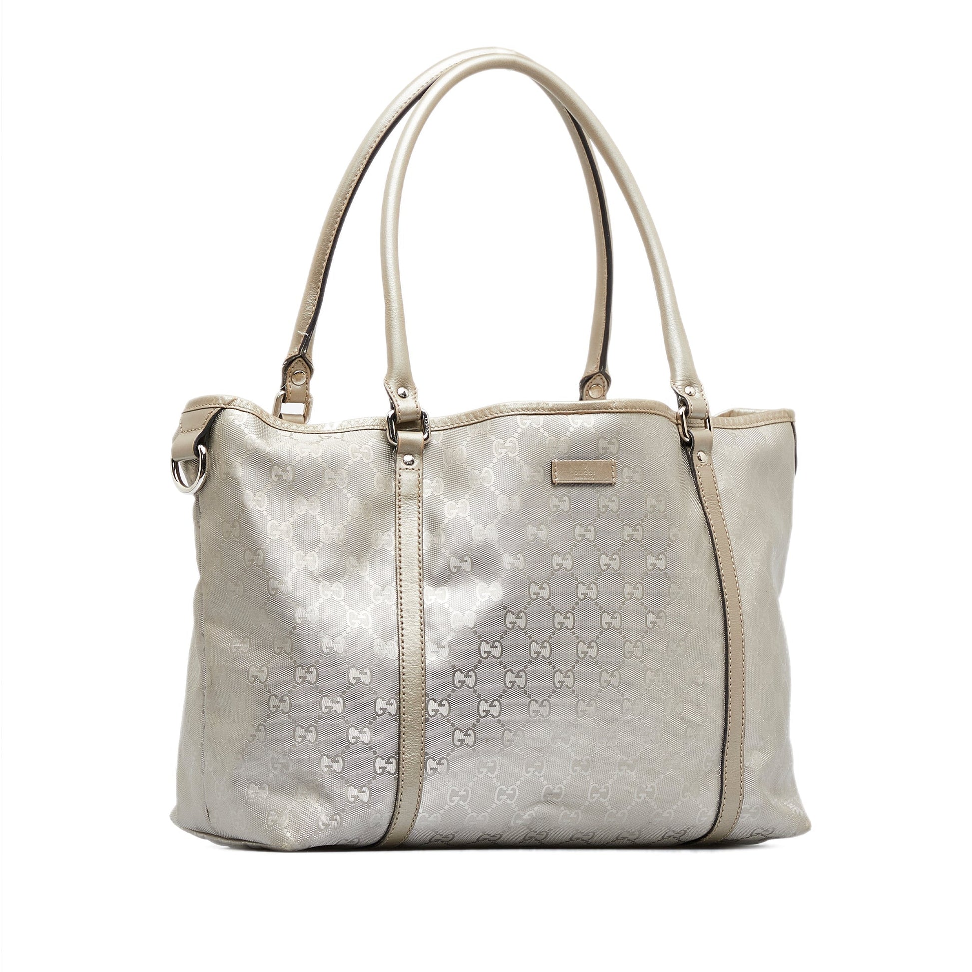 Gucci Joy Silver Leather Tote