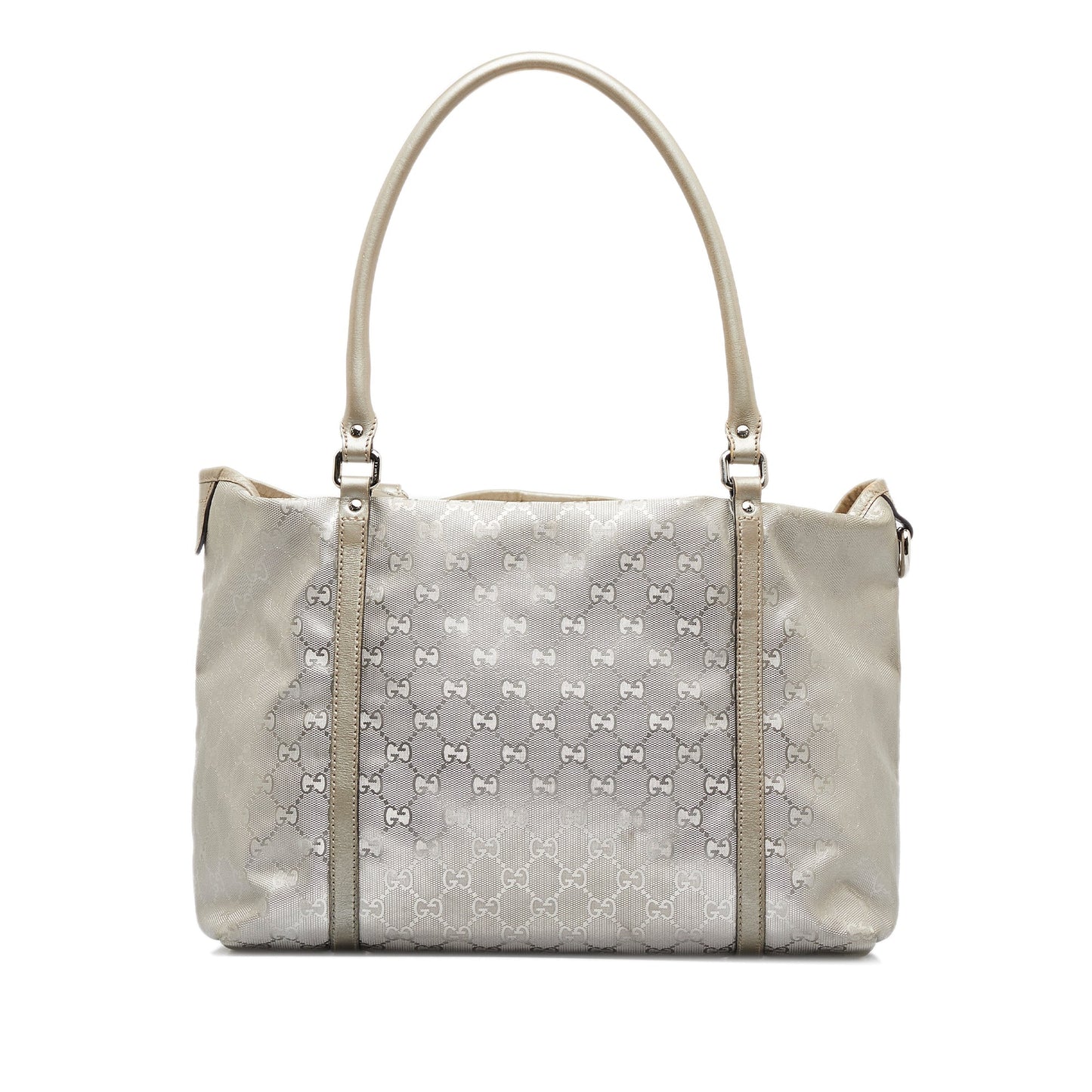 Gucci Joy Silver Leather Tote