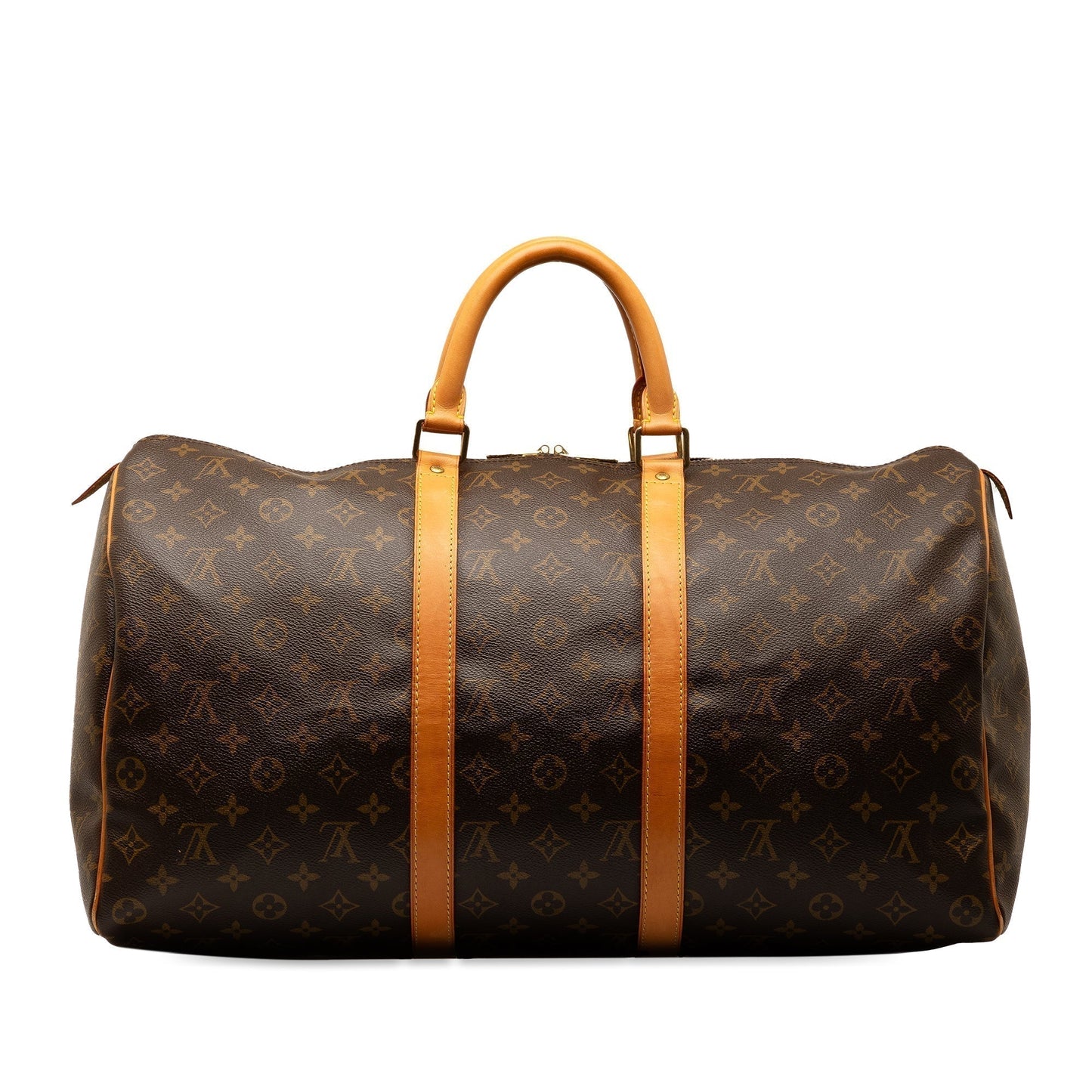 Brown Louis Vuitton Monogram Keepall 50 Travel Bag