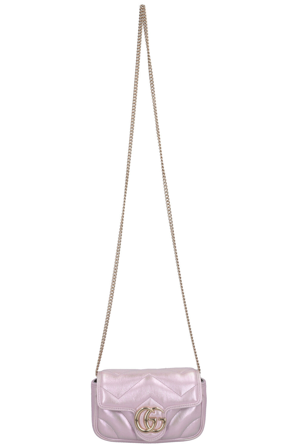 GUCCI Iridescent Mini Marmont Rose