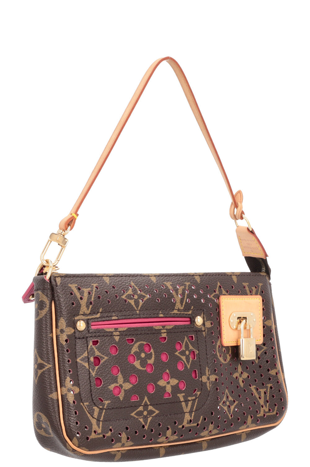 LOUIS VUITTON Pochette Accessoires Perforated MNG Pink
