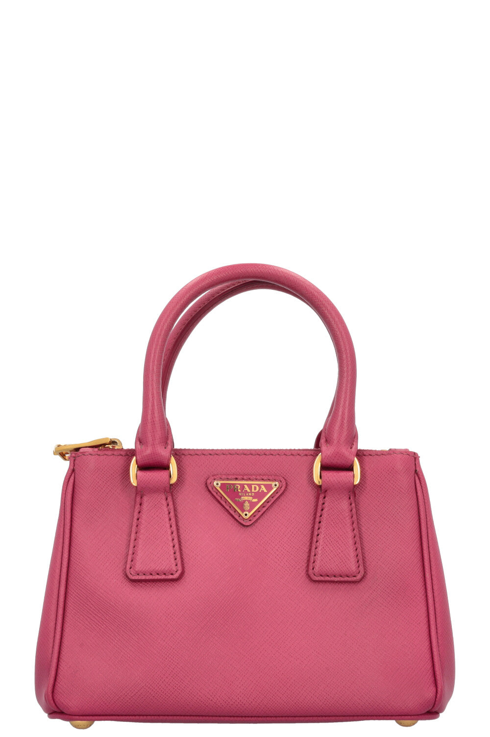 PRADA Micro Galleria Bag Saffiano Pink