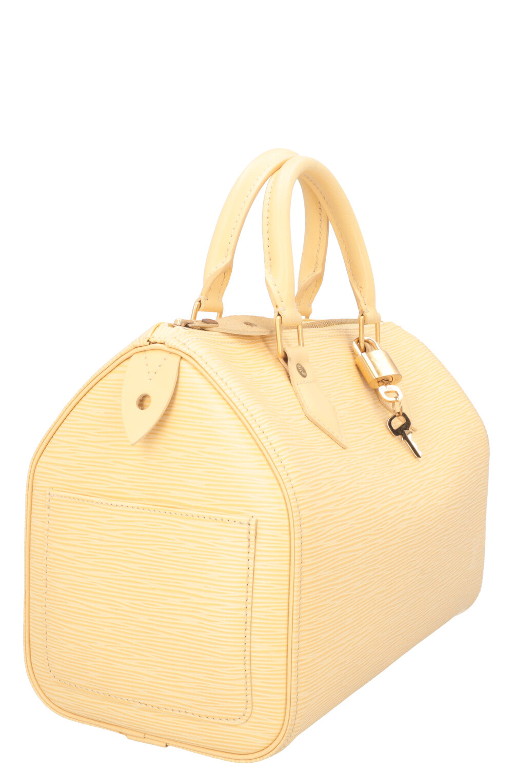LOUIS VUITTON Speedy 30 Vanille Epi Leather
