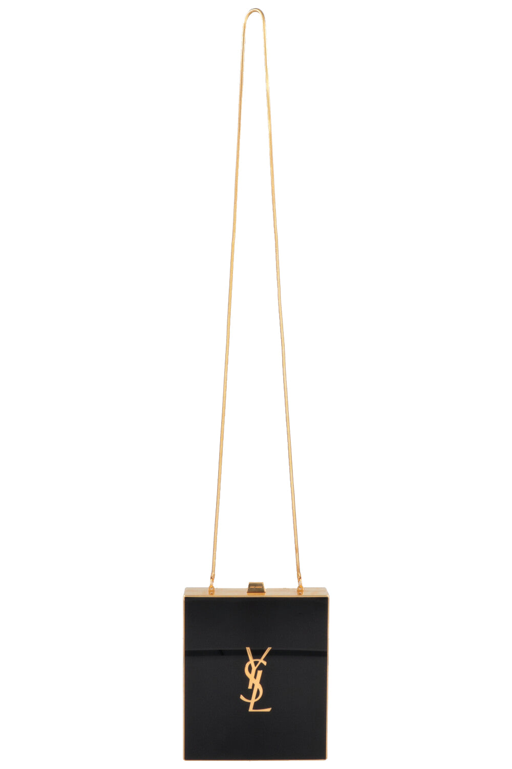 SAINT LAURENT Tuxedo Bag Acrylic Black Gold