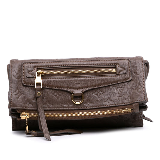 Brown Louis Vuitton Monogram Empreinte Petillante Clutch Bag