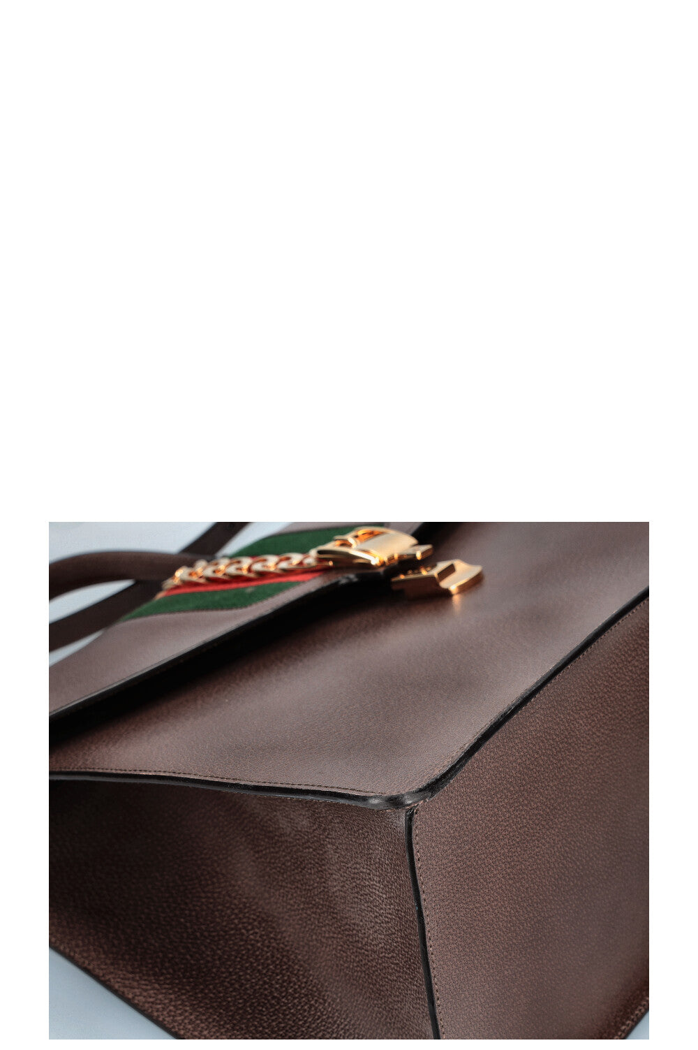 GUCCI Sylvie Handle Bag XXL Brown