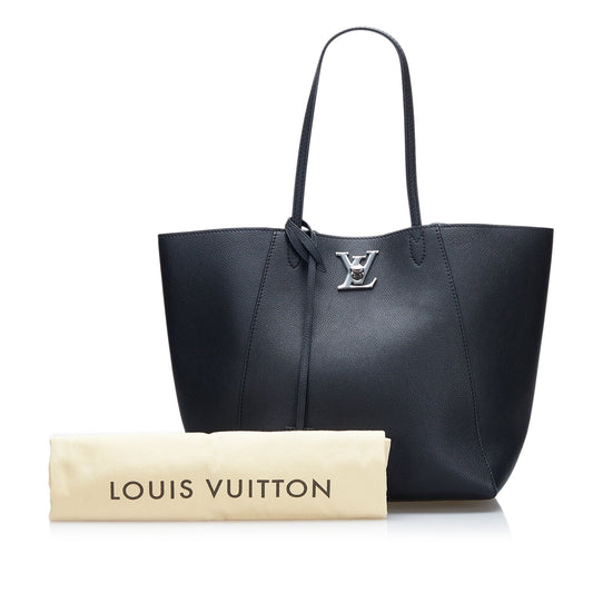 Louis Vuitton Lockme Cabas Black Silver