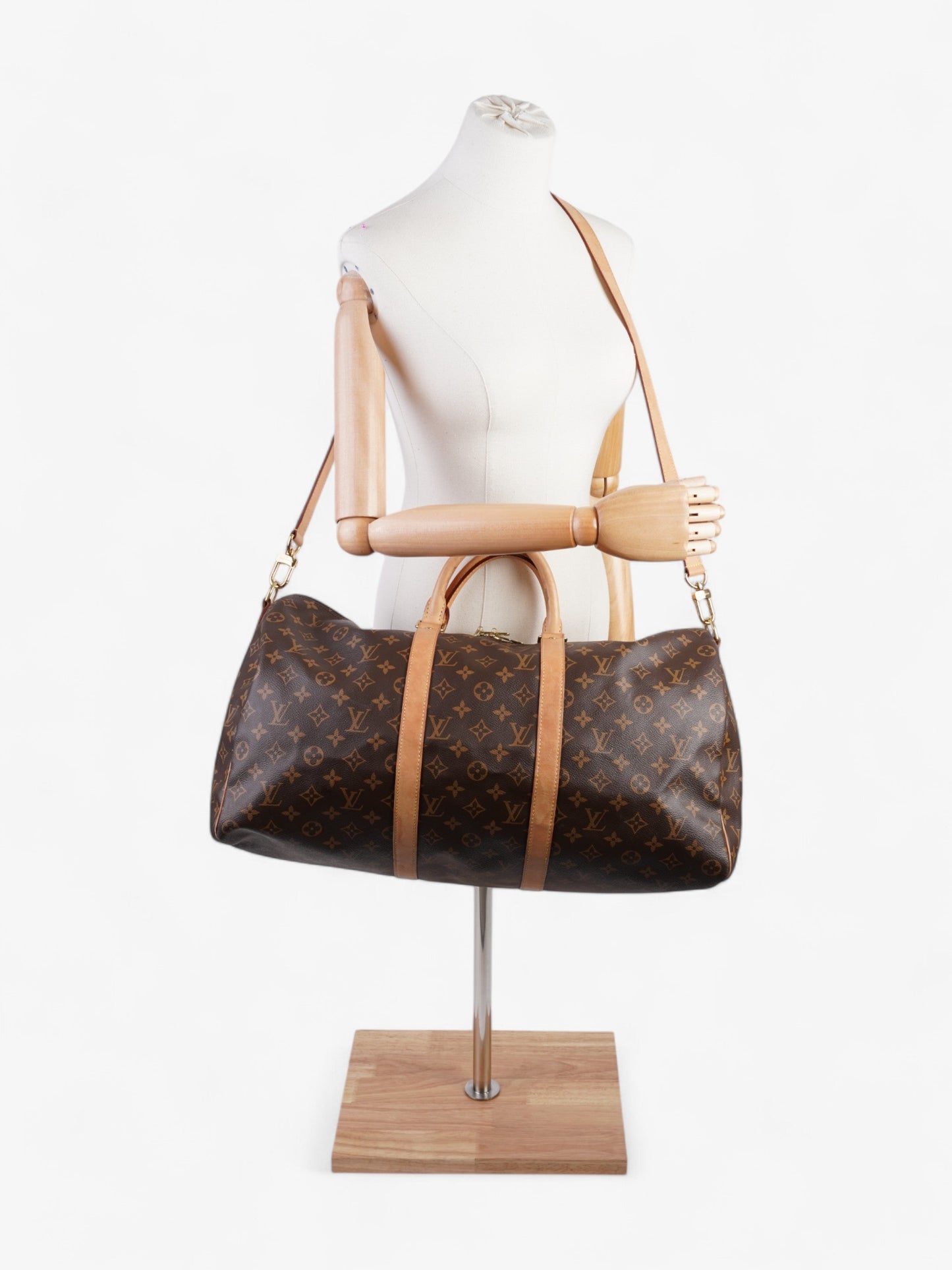 Louis Vuitton Keepall Bandouliere Monogram Coated Canvas 50
