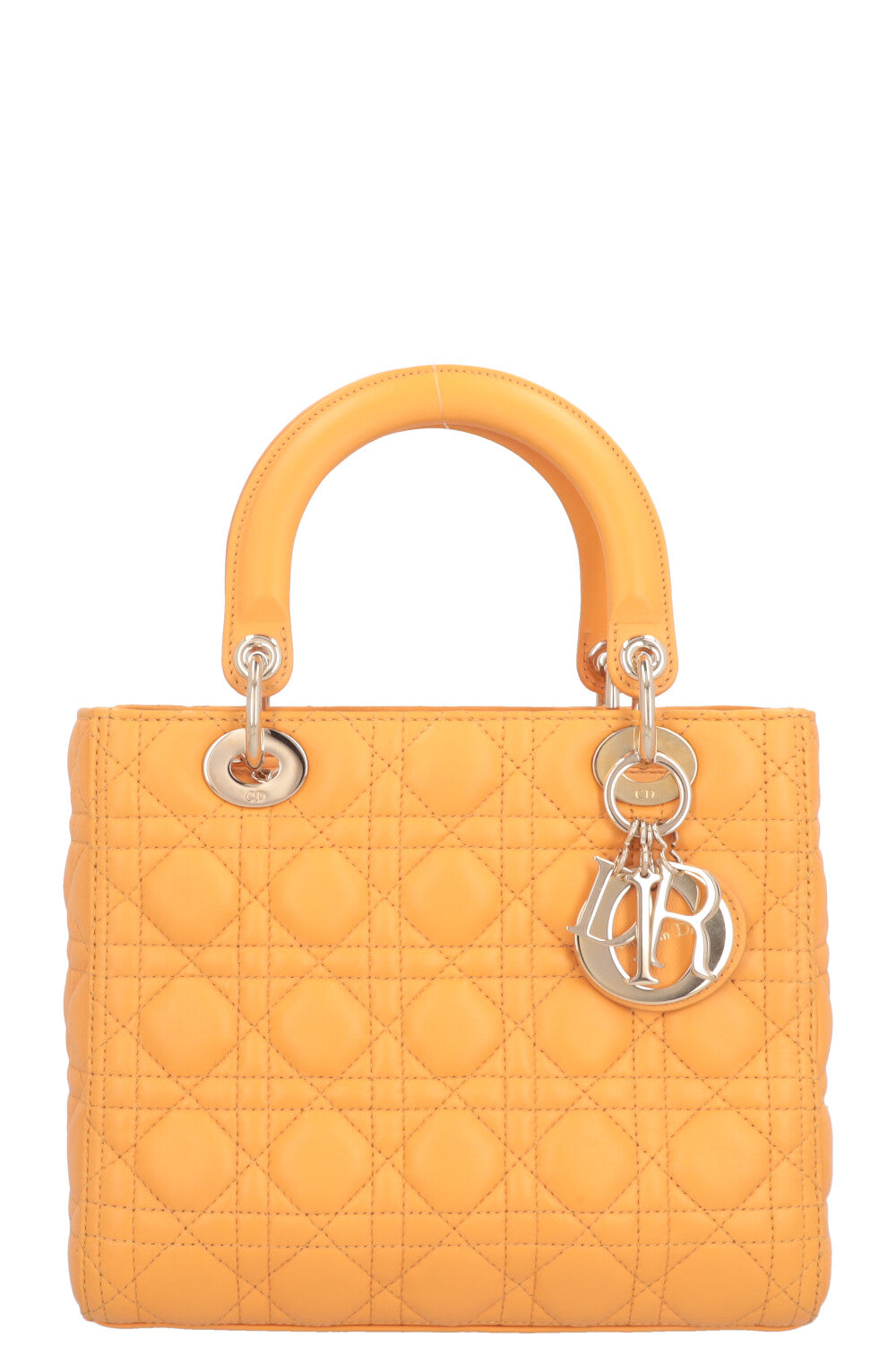 CHRISTIAN DIOR Medium Lady Dior Yellow