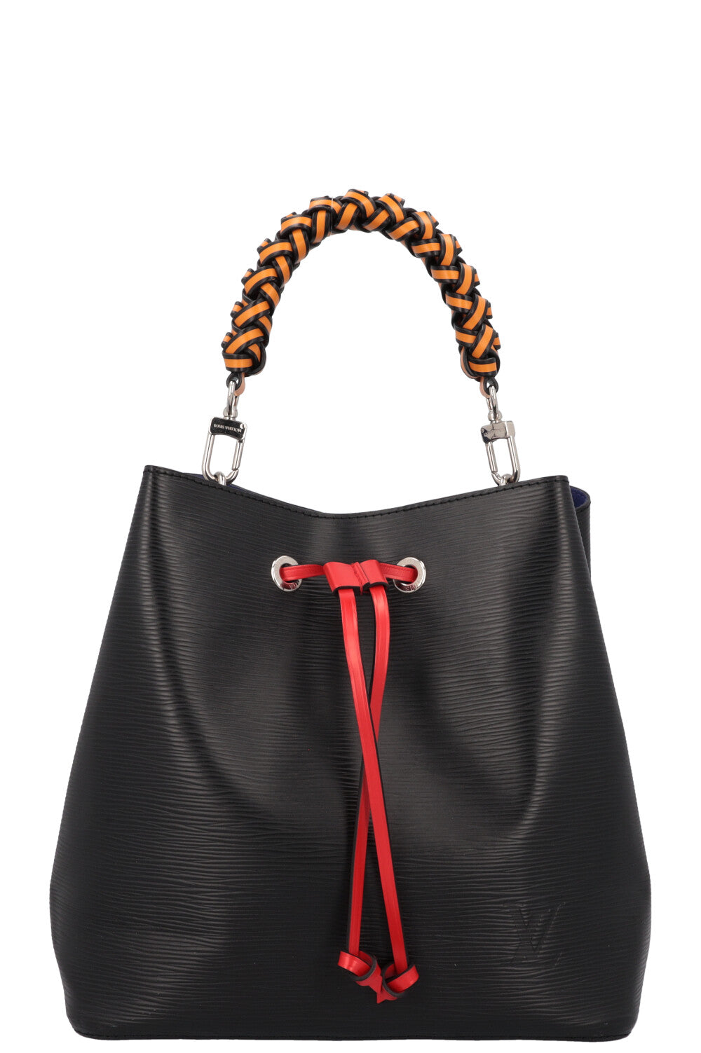 LOUIS VUITTON Néo Noé MM Bag Epi Leather Black Blue