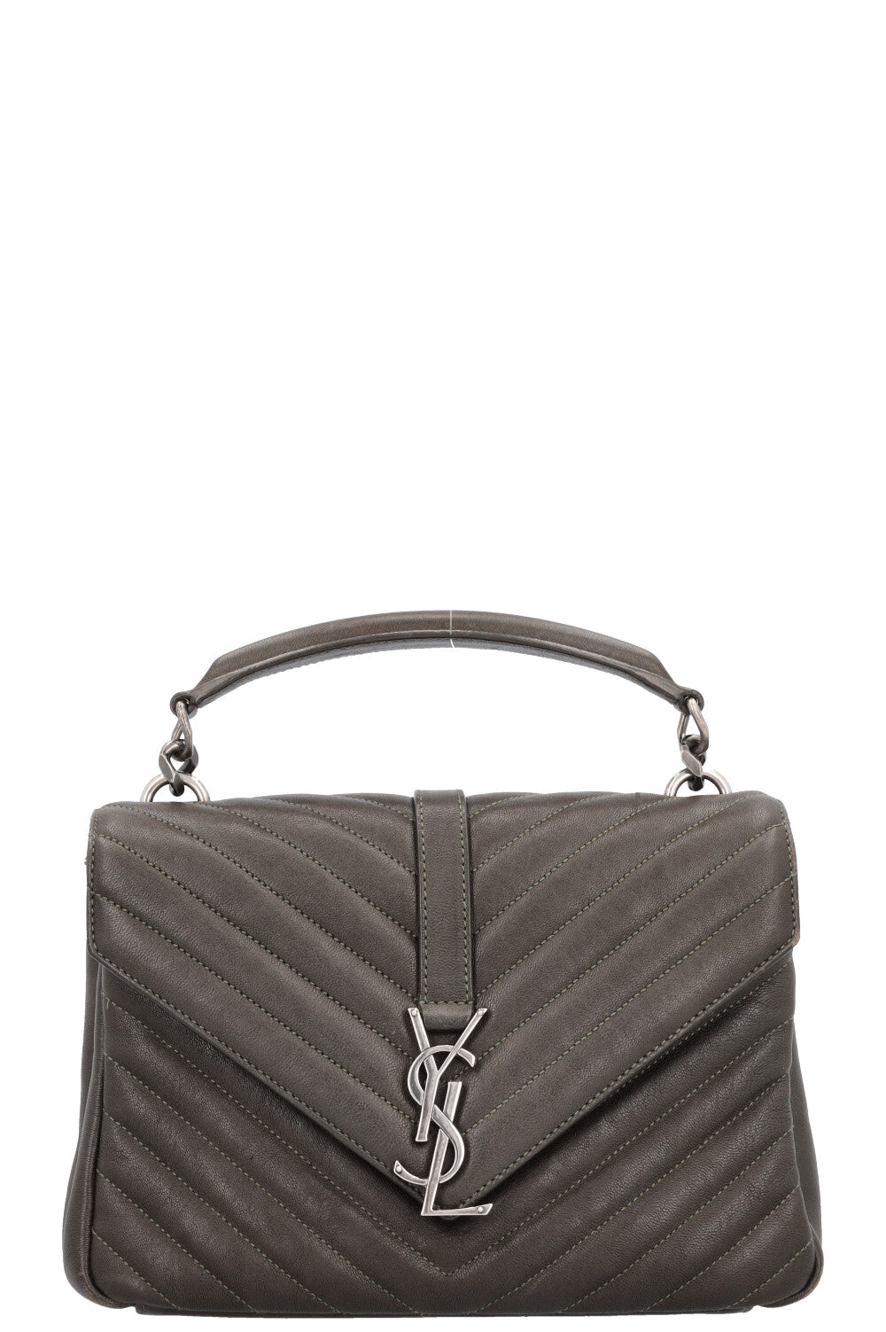 SAINT LAURENT College Crossbody Bag Olive Green