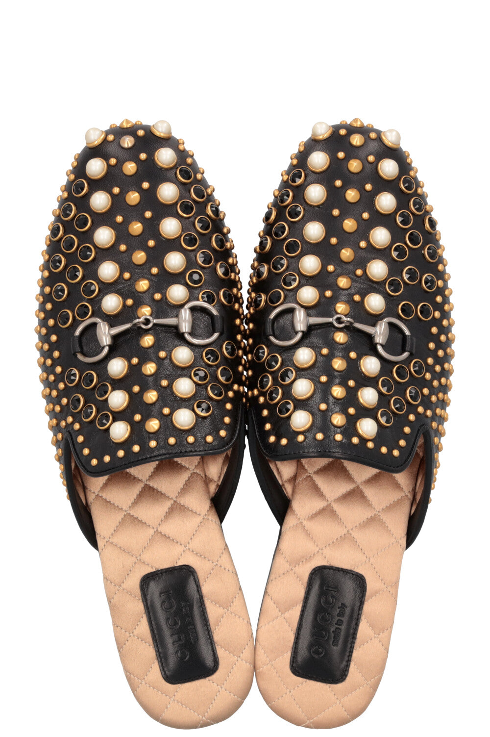 GUCCI Princetown Studded Mules Black